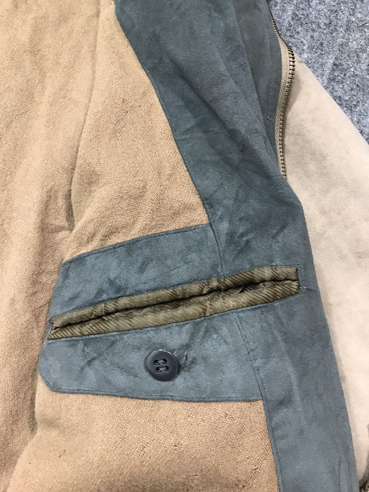 Japanese Brand × Vintage 90s Louis Chavlon Rich Life Suede Jacket Coat Safari Size US XL / EU 56 / 4 - 14 Thumbnail