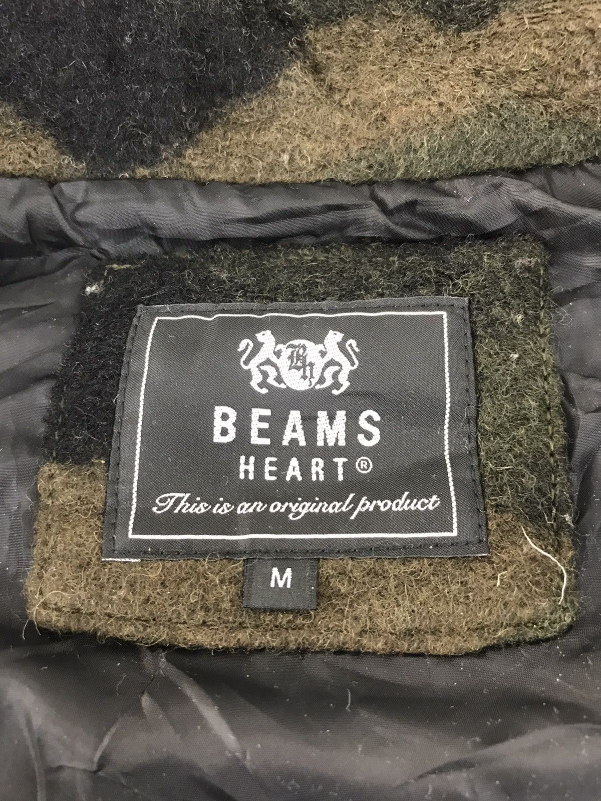 Beams Plus × Japanese Brand Beams Heart Fleece Dark Camouflage Army Insulated Wool Size US S / EU 44-46 / 1 - 6 Thumbnail