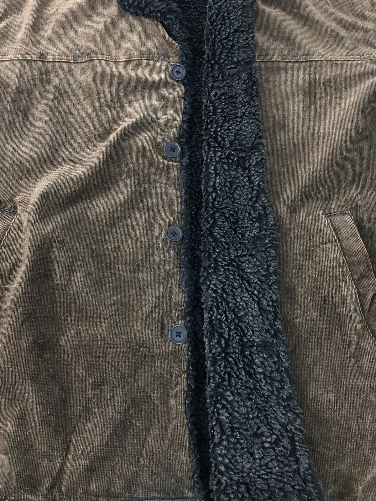 Japanese Brand × Kansai Yamamoto Kansai Jeans Kansai Yamamoto Corduroy Shearling Jacket Size US XXL / EU 58 / 5 - 4 Thumbnail