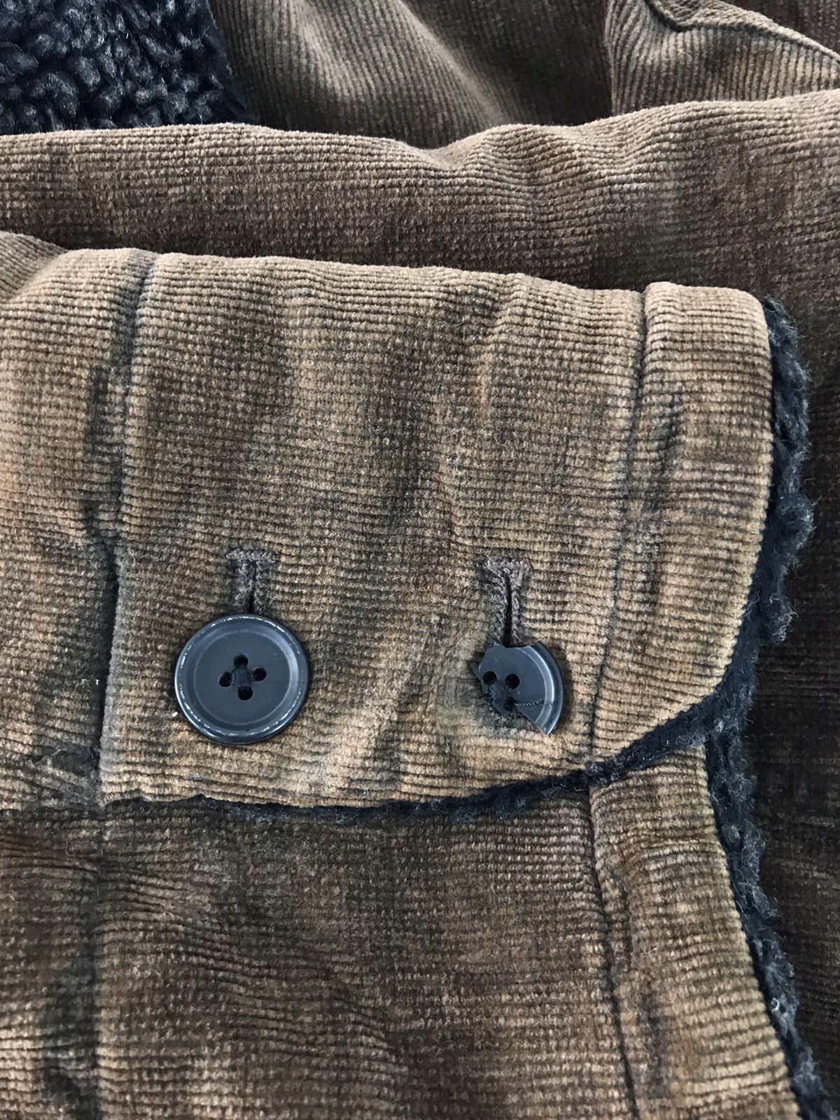 Japanese Brand × Kansai Yamamoto Kansai Jeans Kansai Yamamoto Corduroy Shearling Jacket Size US XXL / EU 58 / 5 - 12 Thumbnail