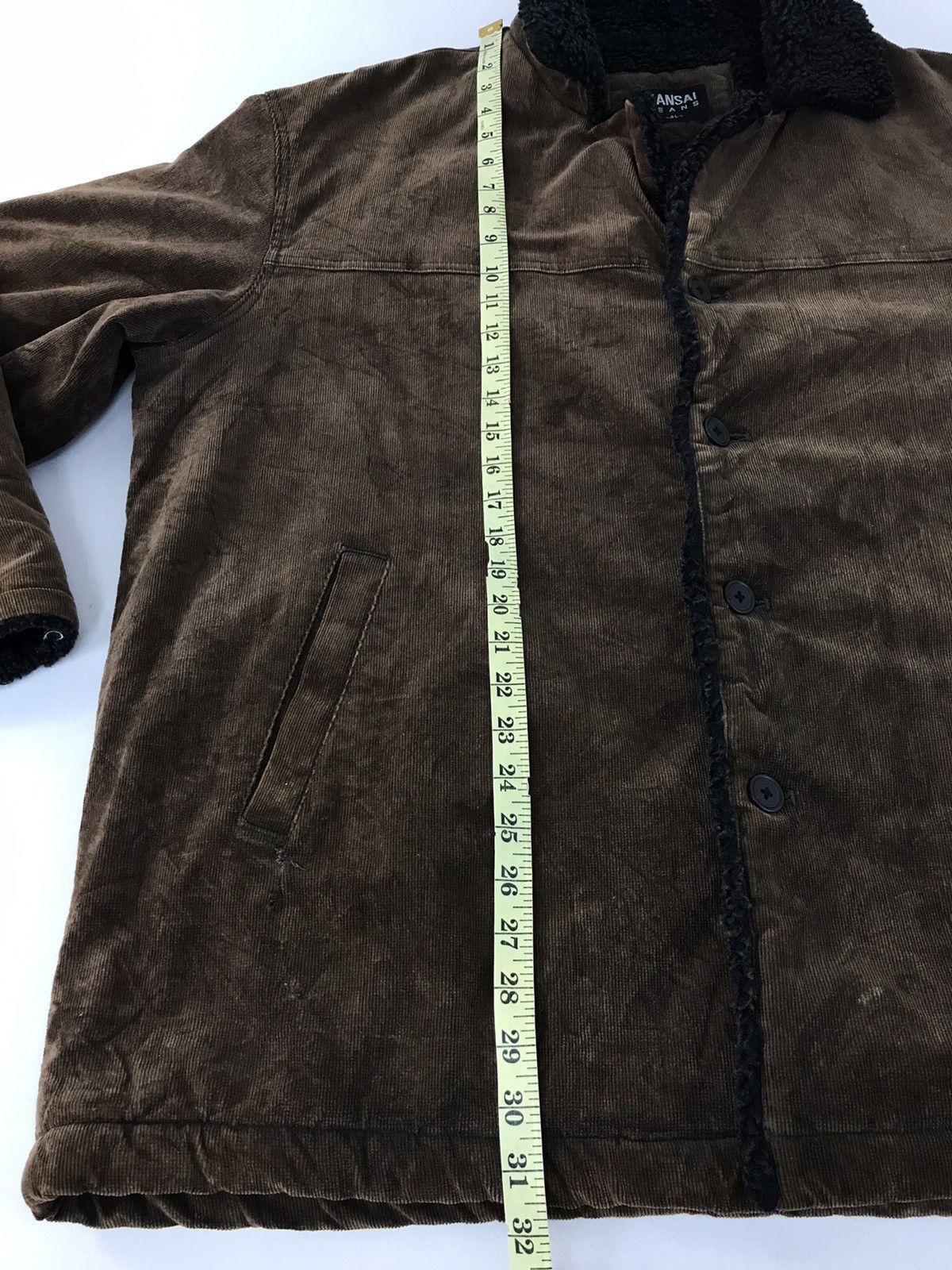Japanese Brand × Kansai Yamamoto Kansai Jeans Kansai Yamamoto Corduroy Shearling Jacket Size US XXL / EU 58 / 5 - 10 Thumbnail