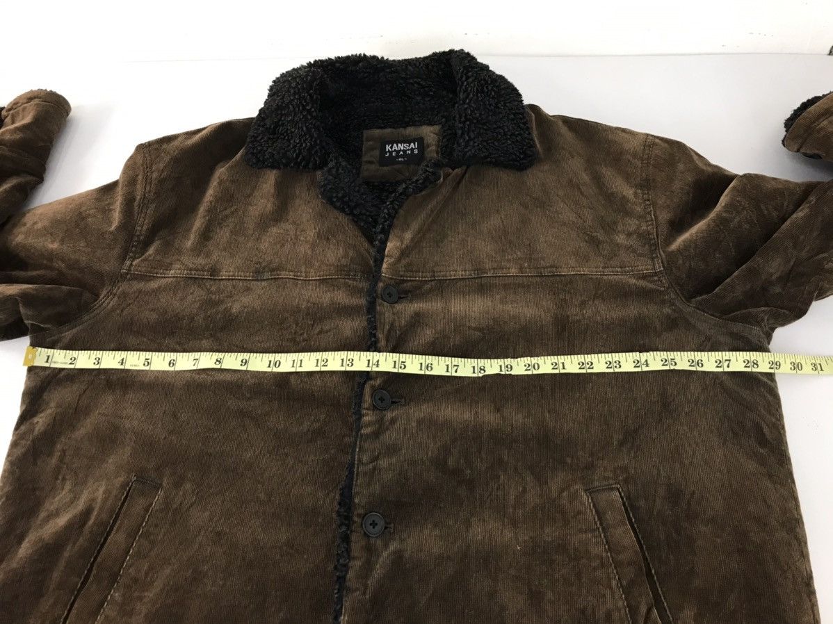Japanese Brand × Kansai Yamamoto Kansai Jeans Kansai Yamamoto Corduroy Shearling Jacket Size US XXL / EU 58 / 5 - 9 Thumbnail