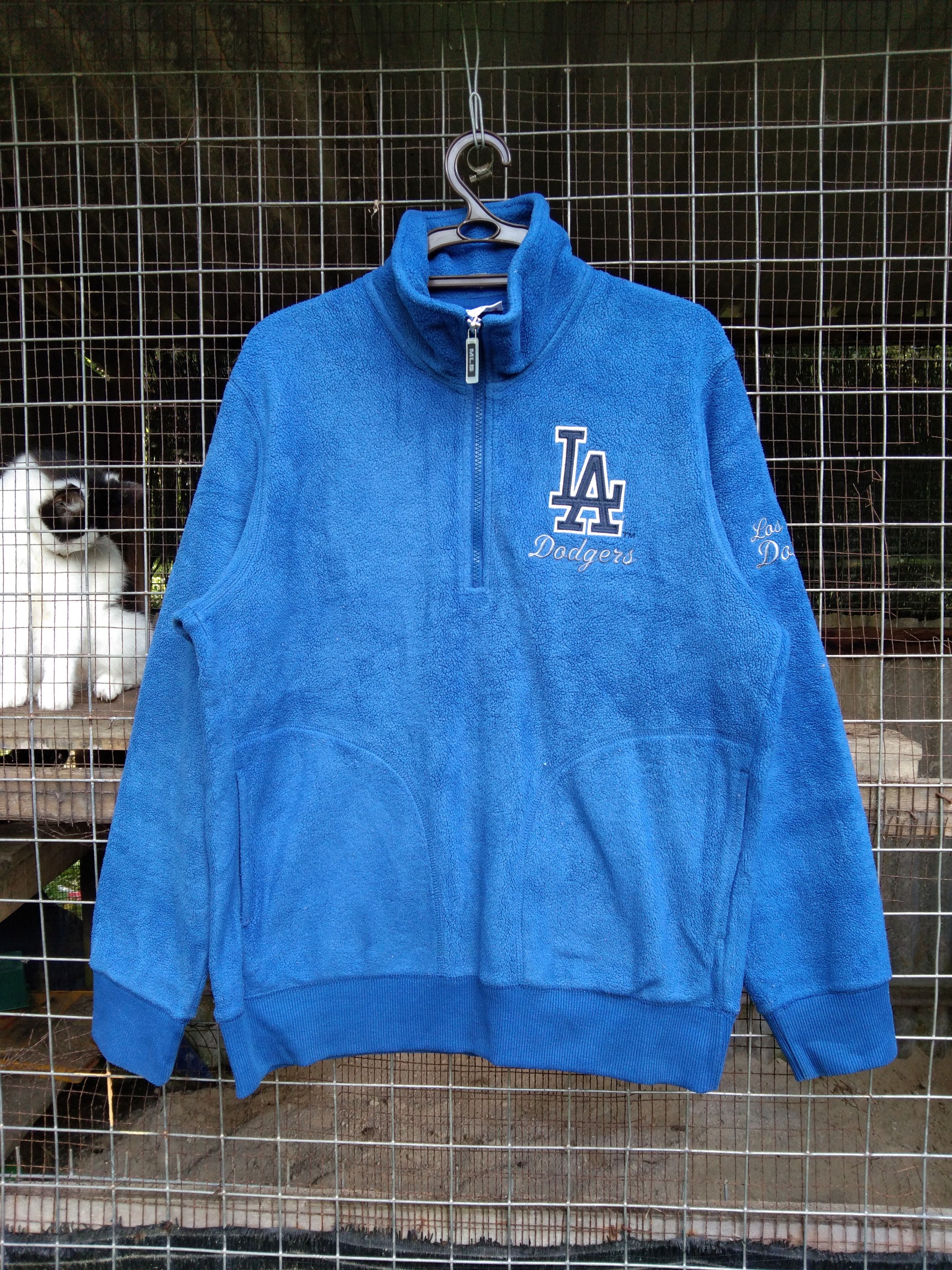 MLB × Uniqlo LA DODGERS HALF-ZIPPER FLEECE SWEATSHIRT Size US L / EU 52-54 / 3 - 1 Thumbnail