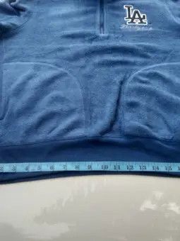MLB × Uniqlo LA DODGERS HALF-ZIPPER FLEECE SWEATSHIRT Size US L / EU 52-54 / 3 - 12 Thumbnail