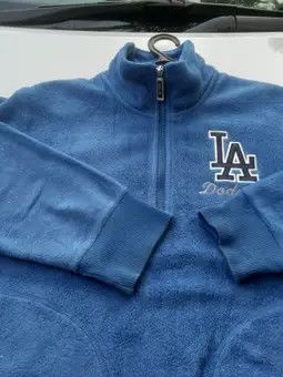 MLB × Uniqlo LA DODGERS HALF-ZIPPER FLEECE SWEATSHIRT Size US L / EU 52-54 / 3 - 5 Thumbnail