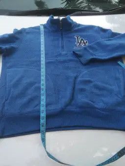 MLB × Uniqlo LA DODGERS HALF-ZIPPER FLEECE SWEATSHIRT Size US L / EU 52-54 / 3 - 11 Thumbnail