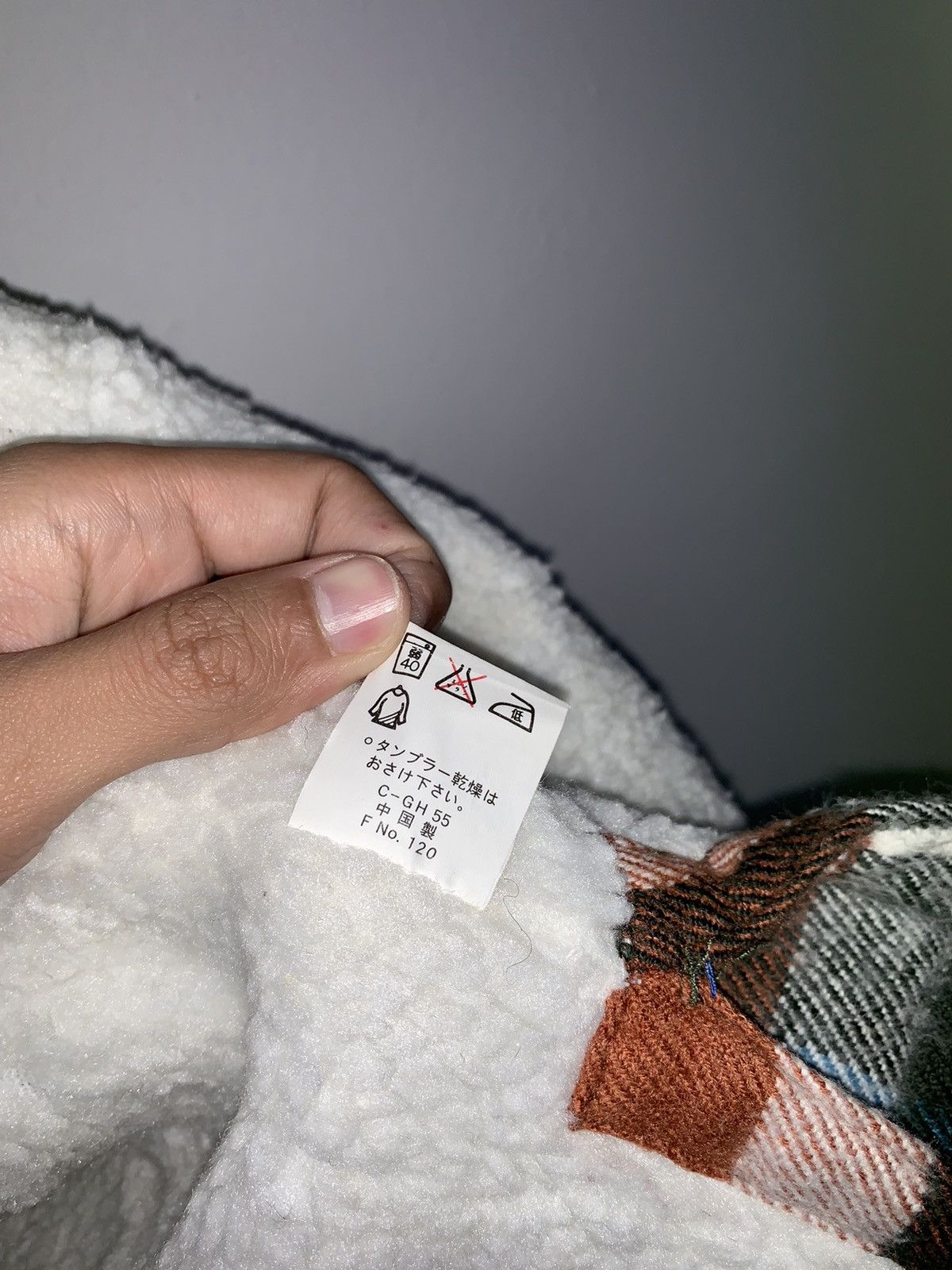 Vintage JapaneseBrand Blueky Sherpa Flannel Jacket