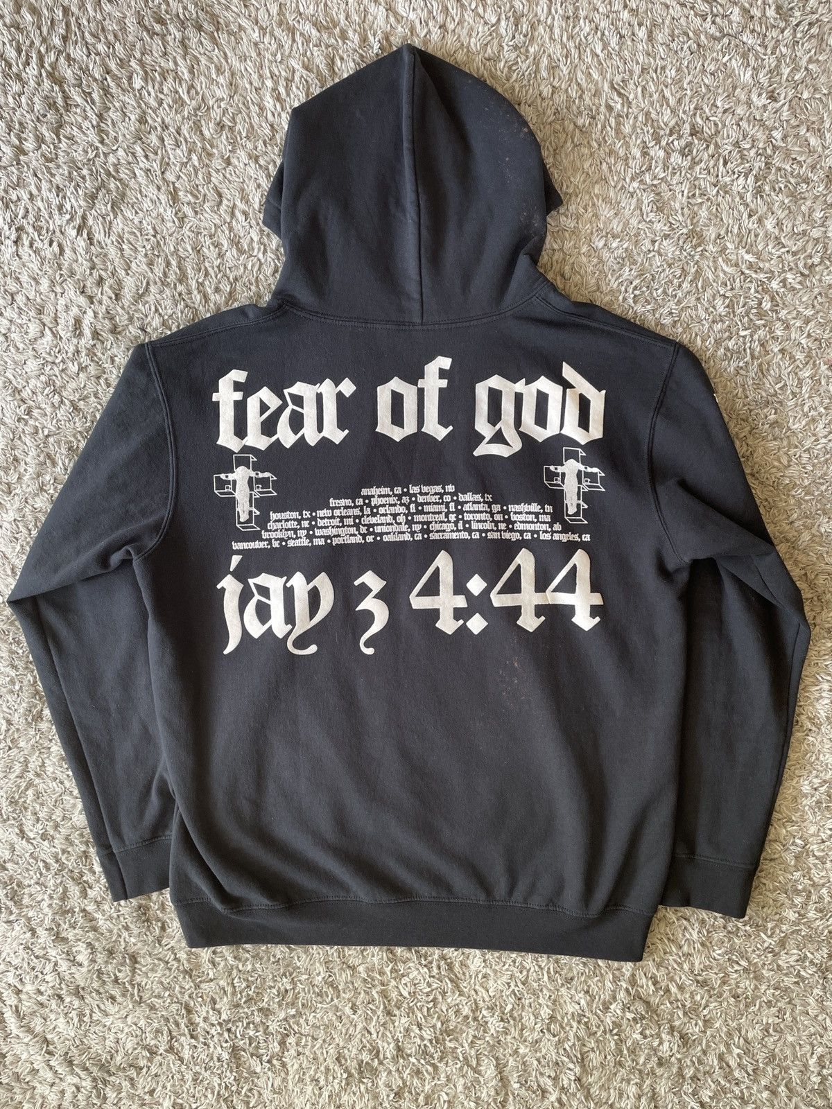 Fear of God × Jay Z Fear of God Jay Z 444 Tour Hoodie | Grailed 