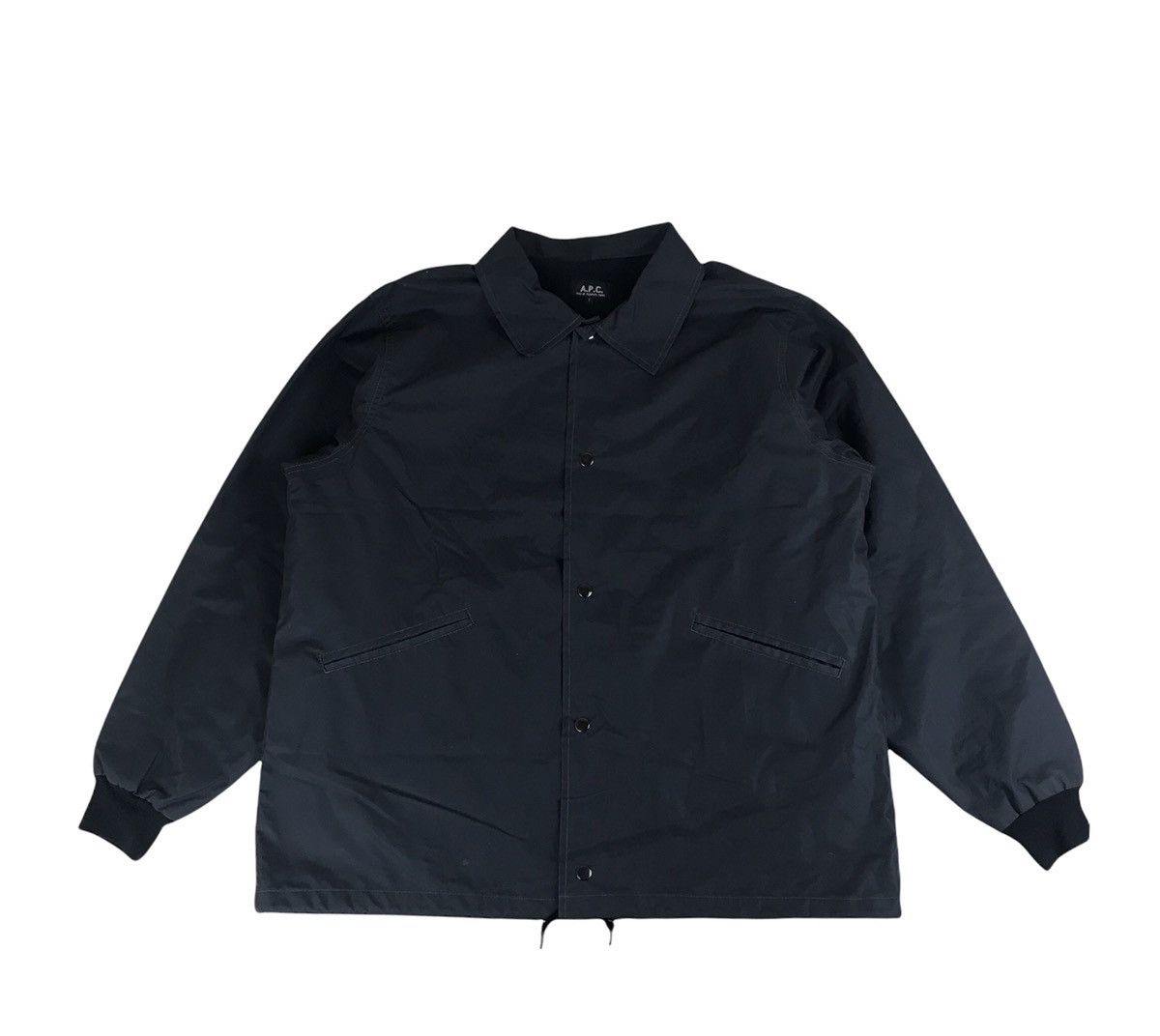 A.P.C. Vintage AW99 Archive “Rocksteady” Waxed Rubber Coach Jacket Size US L / EU 52-54 / 3 - 2 Thumbnail