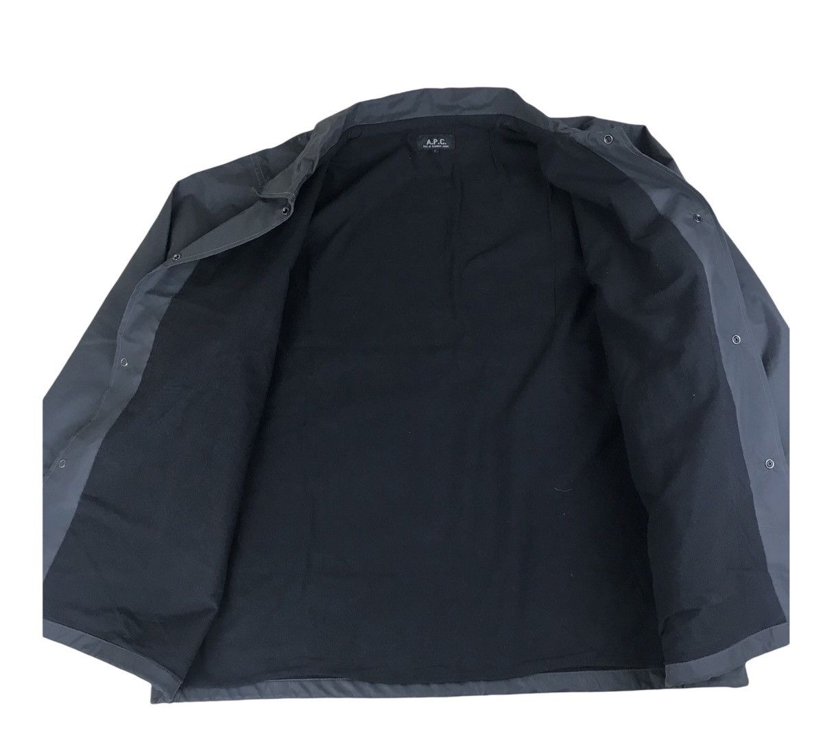 A.P.C. Vintage AW99 Archive “Rocksteady” Waxed Rubber Coach Jacket Size US L / EU 52-54 / 3 - 7 Thumbnail