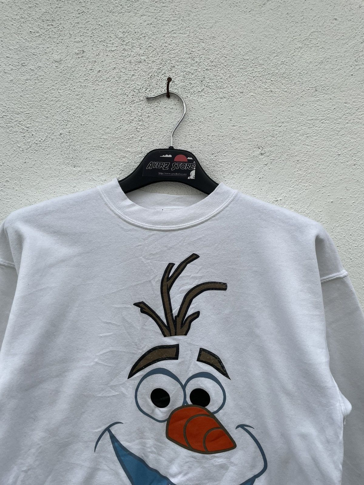 Disney × Hanes Disney Park Frozen Olaf Big Logo Sweatshirt Size US S / EU 44-46 / 1 - 2 Thumbnail