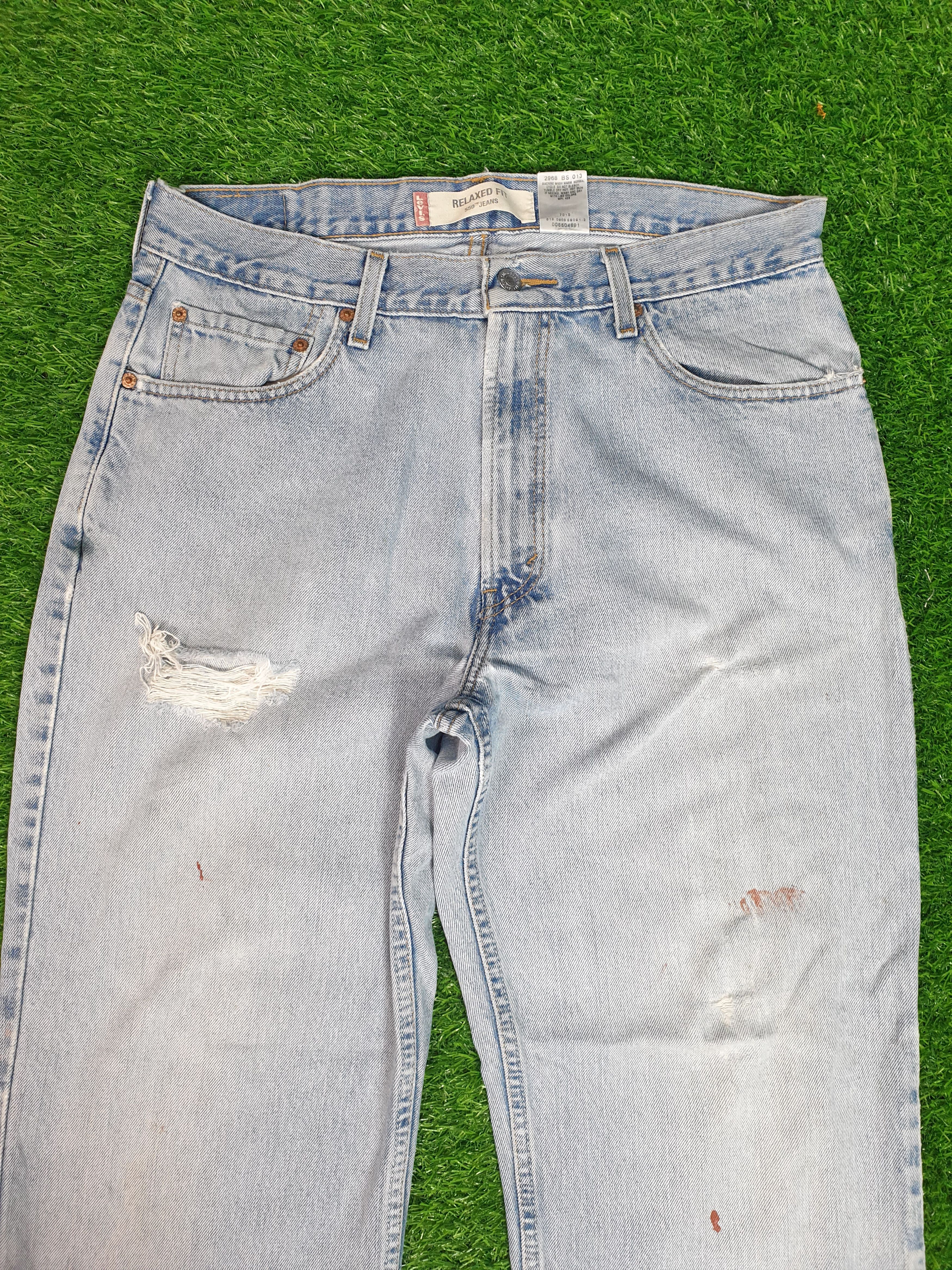 Levi's Vintage Clothing LEVIS 550 Rusty Faded Distressed Size 34X30.5 Jeans L0130 Size US 34 / EU 50 - 5 Thumbnail