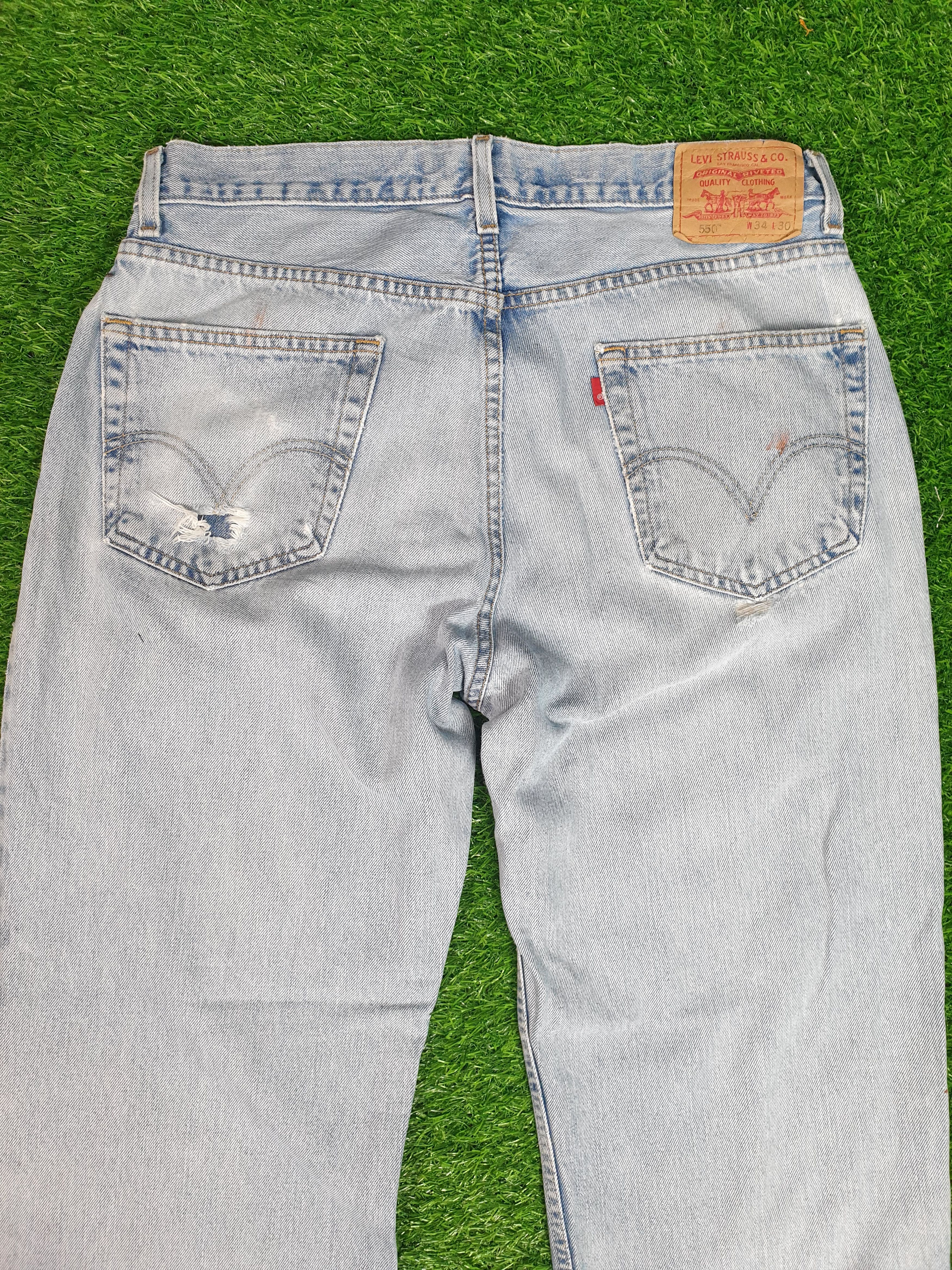 Levi's Vintage Clothing LEVIS 550 Rusty Faded Distressed Size 34X30.5 Jeans L0130 Size US 34 / EU 50 - 6 Thumbnail