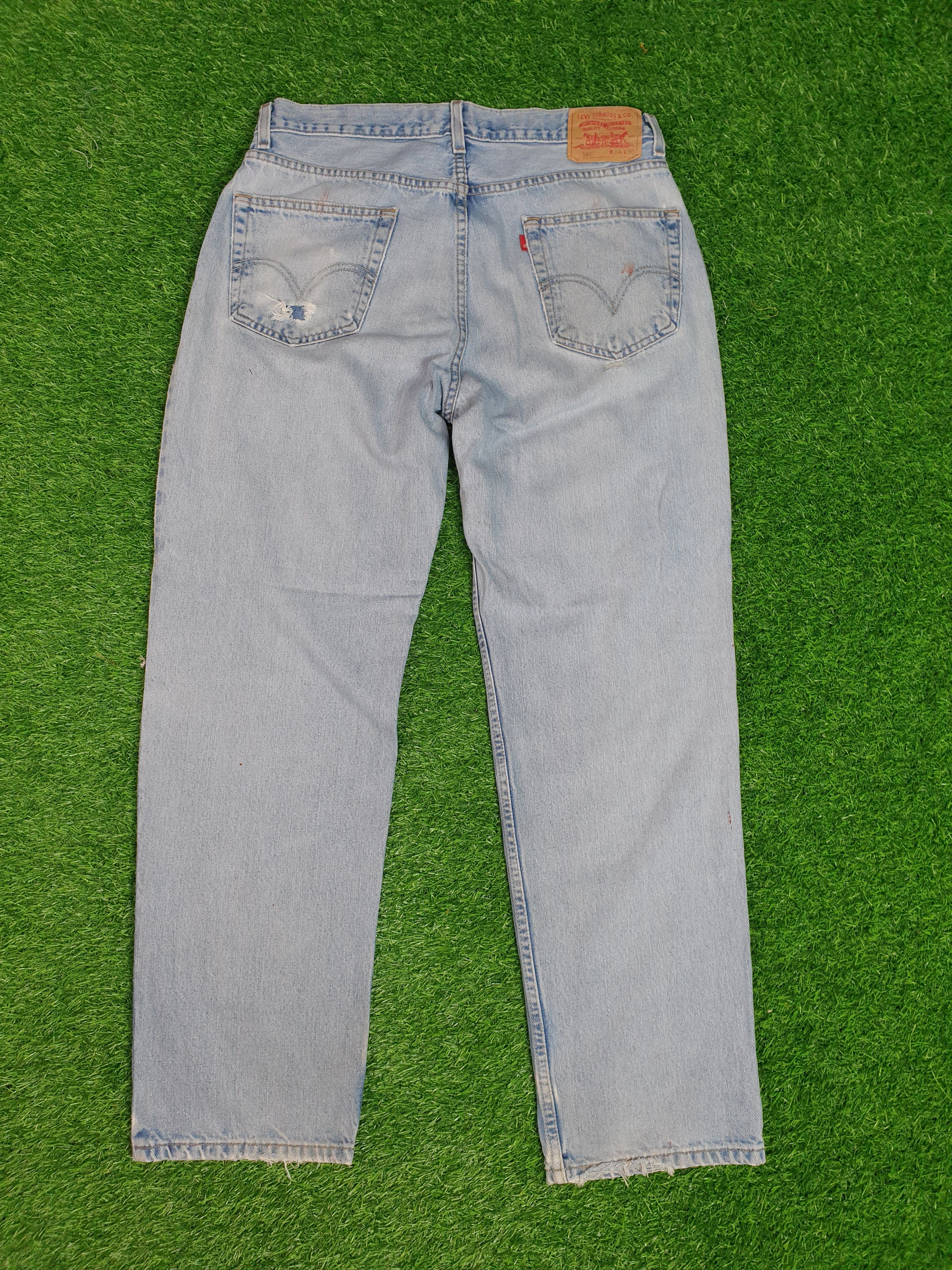 Levi's Vintage Clothing LEVIS 550 Rusty Faded Distressed Size 34X30.5 Jeans L0130 Size US 34 / EU 50 - 2 Thumbnail
