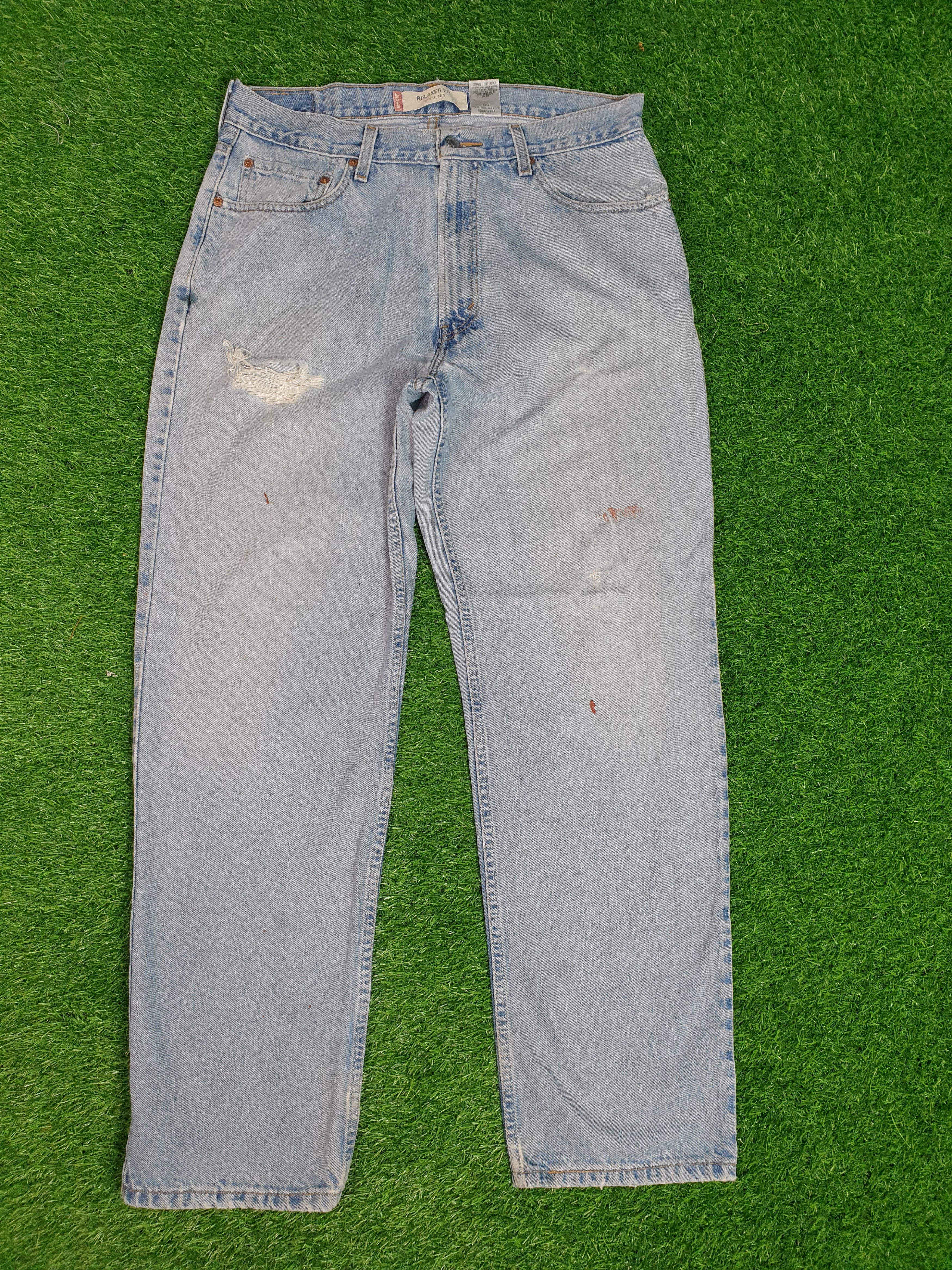 Levi's Vintage Clothing LEVIS 550 Rusty Faded Distressed Size 34X30.5 Jeans L0130 Size US 34 / EU 50 - 1 Thumbnail