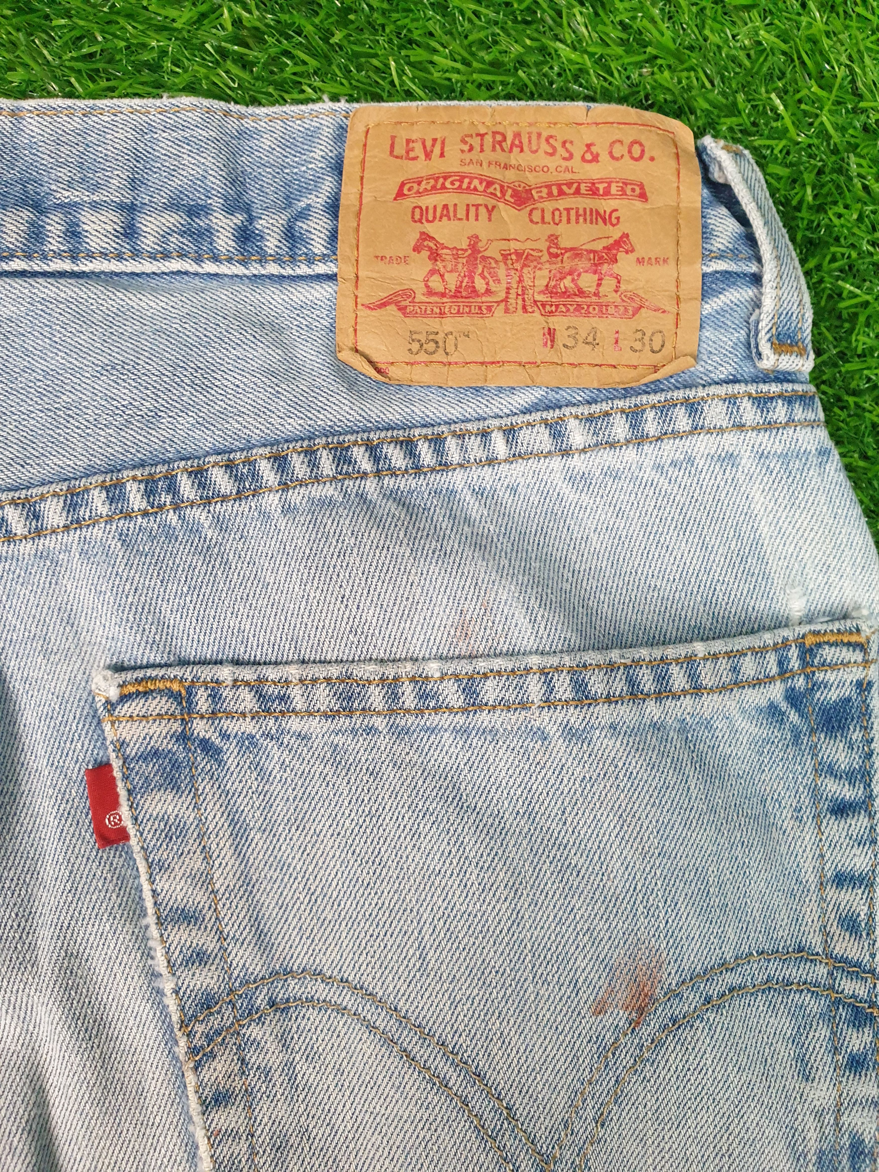 Levi's Vintage Clothing LEVIS 550 Rusty Faded Distressed Size 34X30.5 Jeans L0130 Size US 34 / EU 50 - 9 Thumbnail
