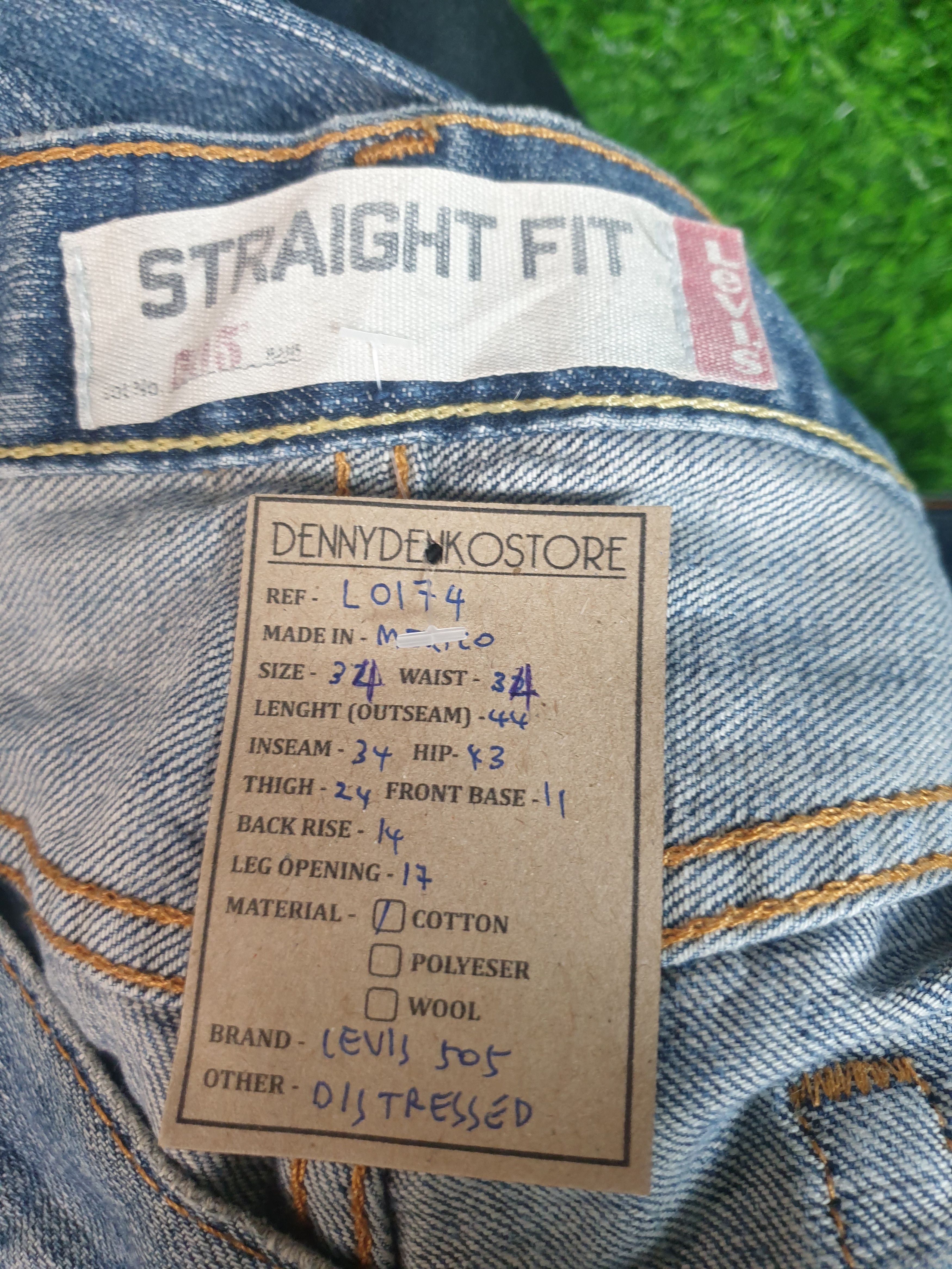 Levi's LEVIS 505 Light Wash Distressed Size 34X34 Jeans L0174 Size US 34 / EU 50 - 13 Thumbnail