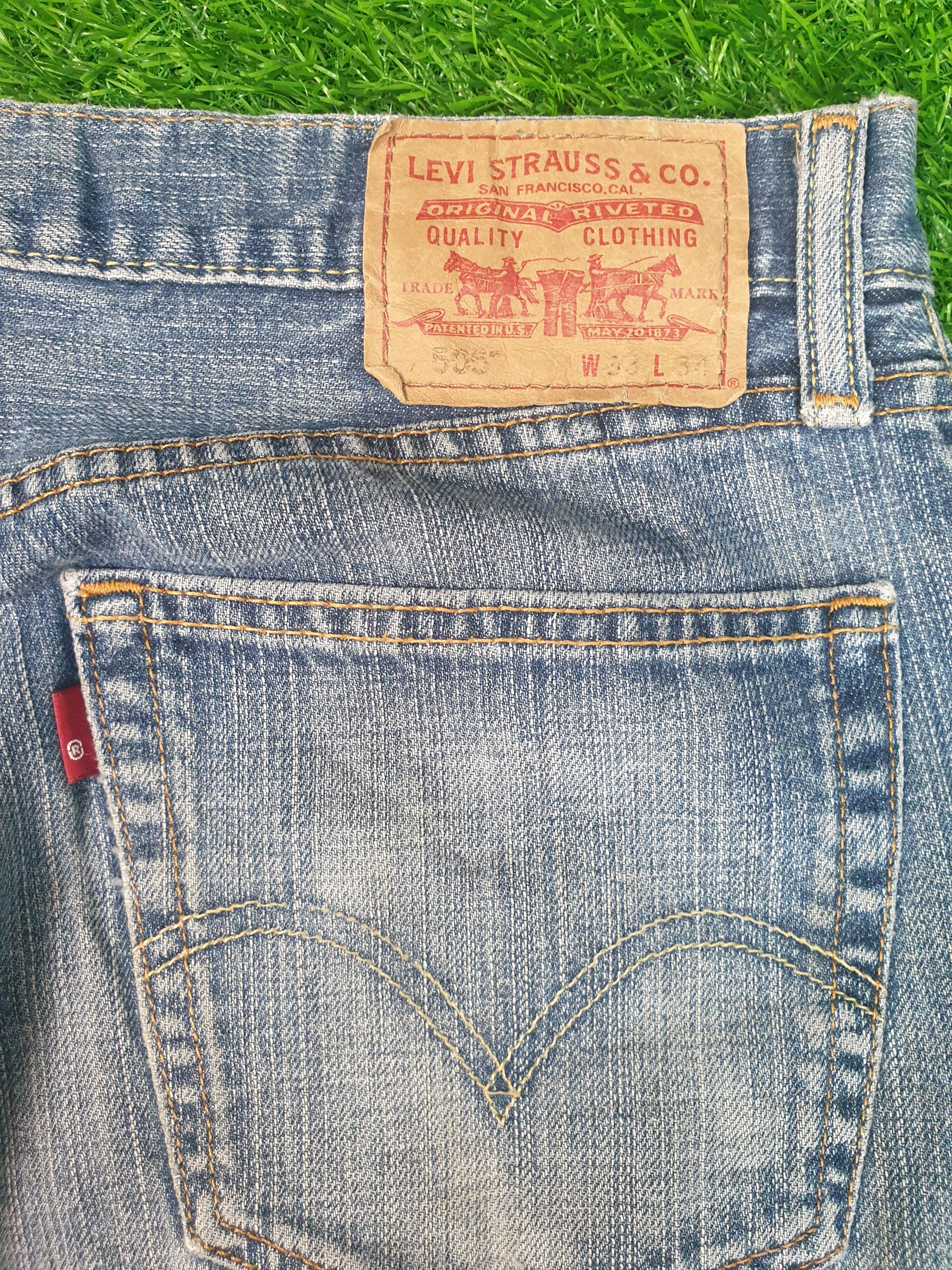 Levi's LEVIS 505 Light Wash Distressed Size 34X34 Jeans L0174 Size US 34 / EU 50 - 10 Thumbnail