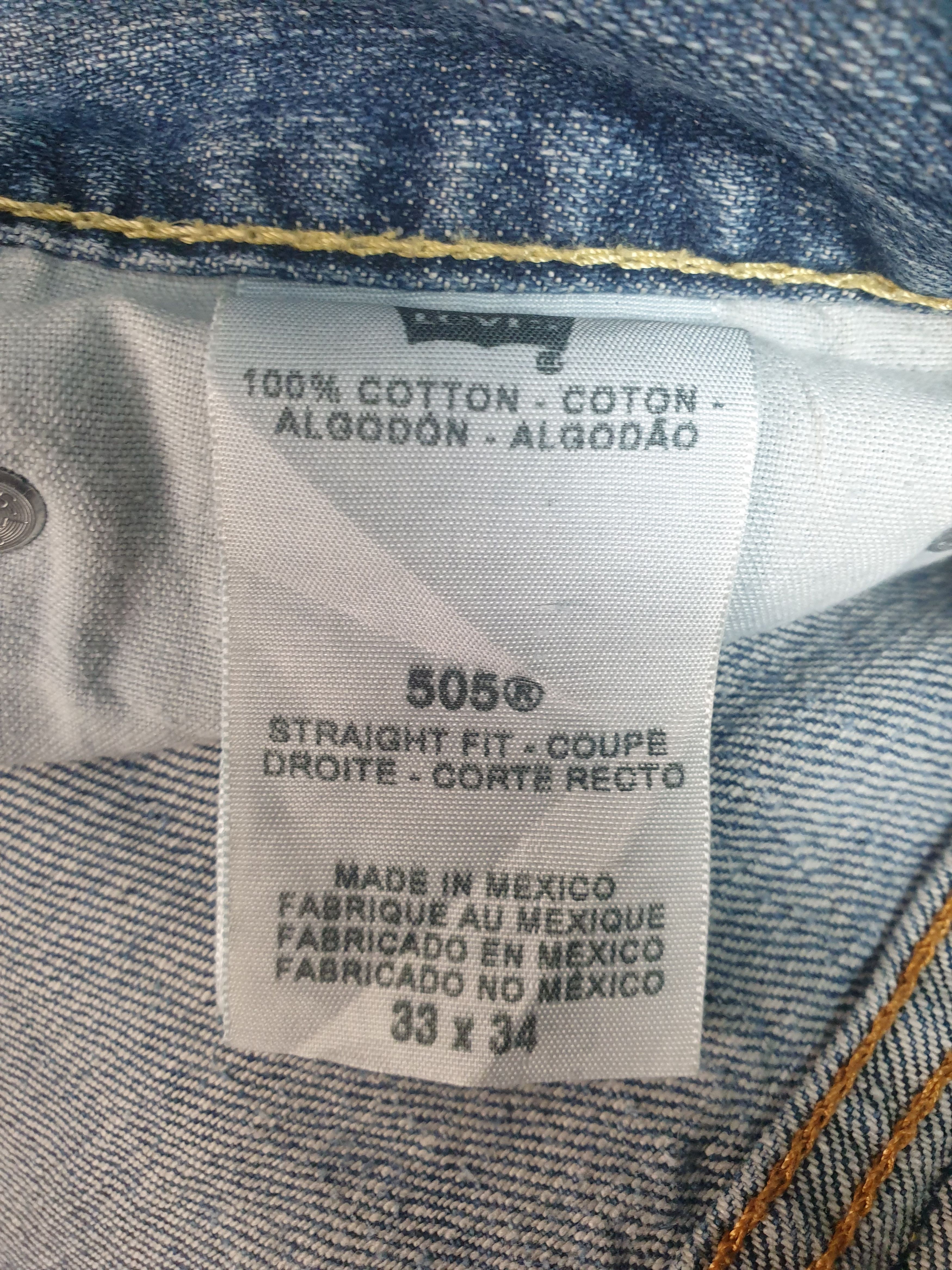 Levi's LEVIS 505 Light Wash Distressed Size 34X34 Jeans L0174 Size US 34 / EU 50 - 12 Thumbnail