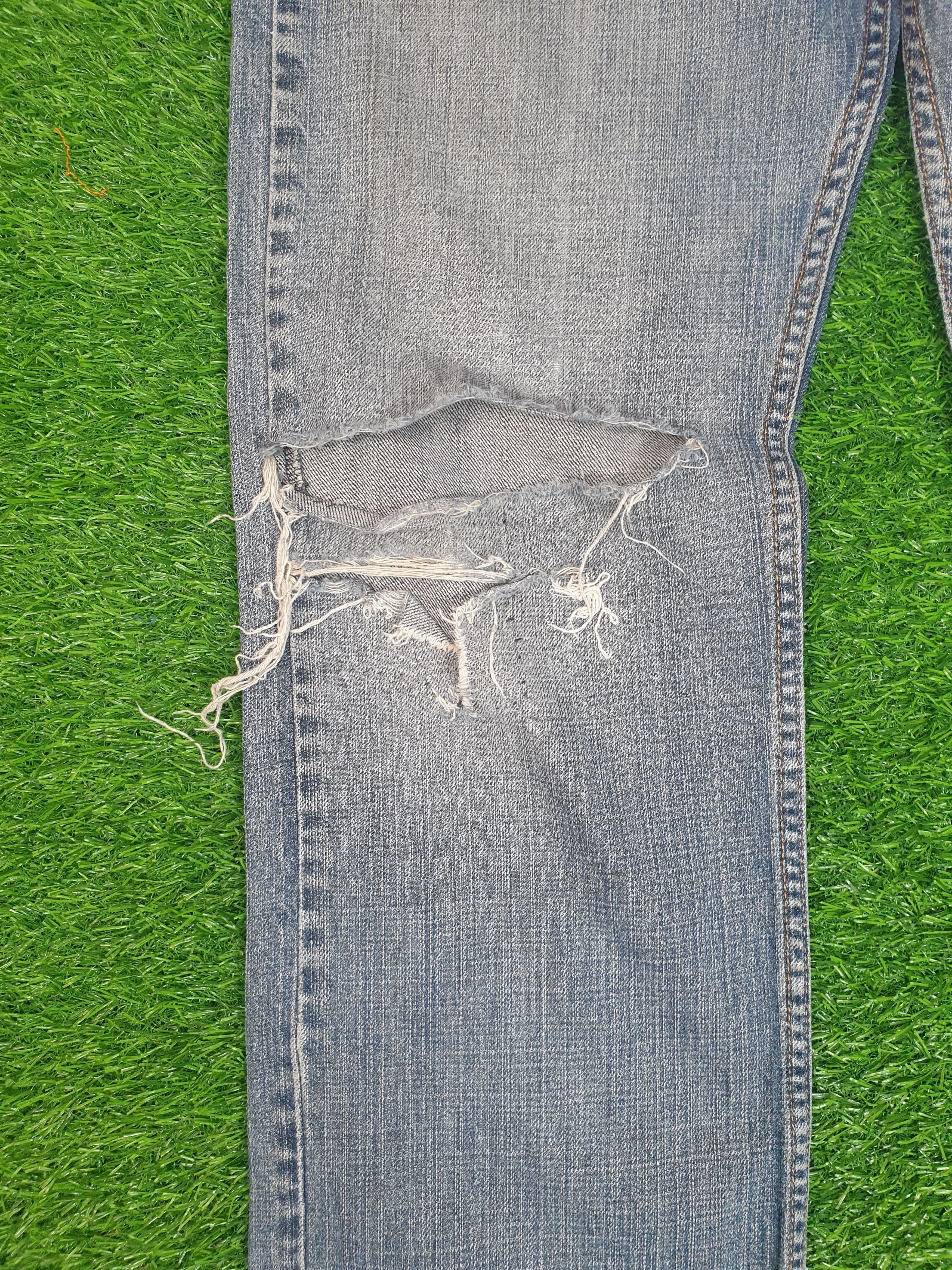 Levi's LEVIS 505 Light Wash Distressed Size 34X34 Jeans L0174 Size US 34 / EU 50 - 4 Thumbnail