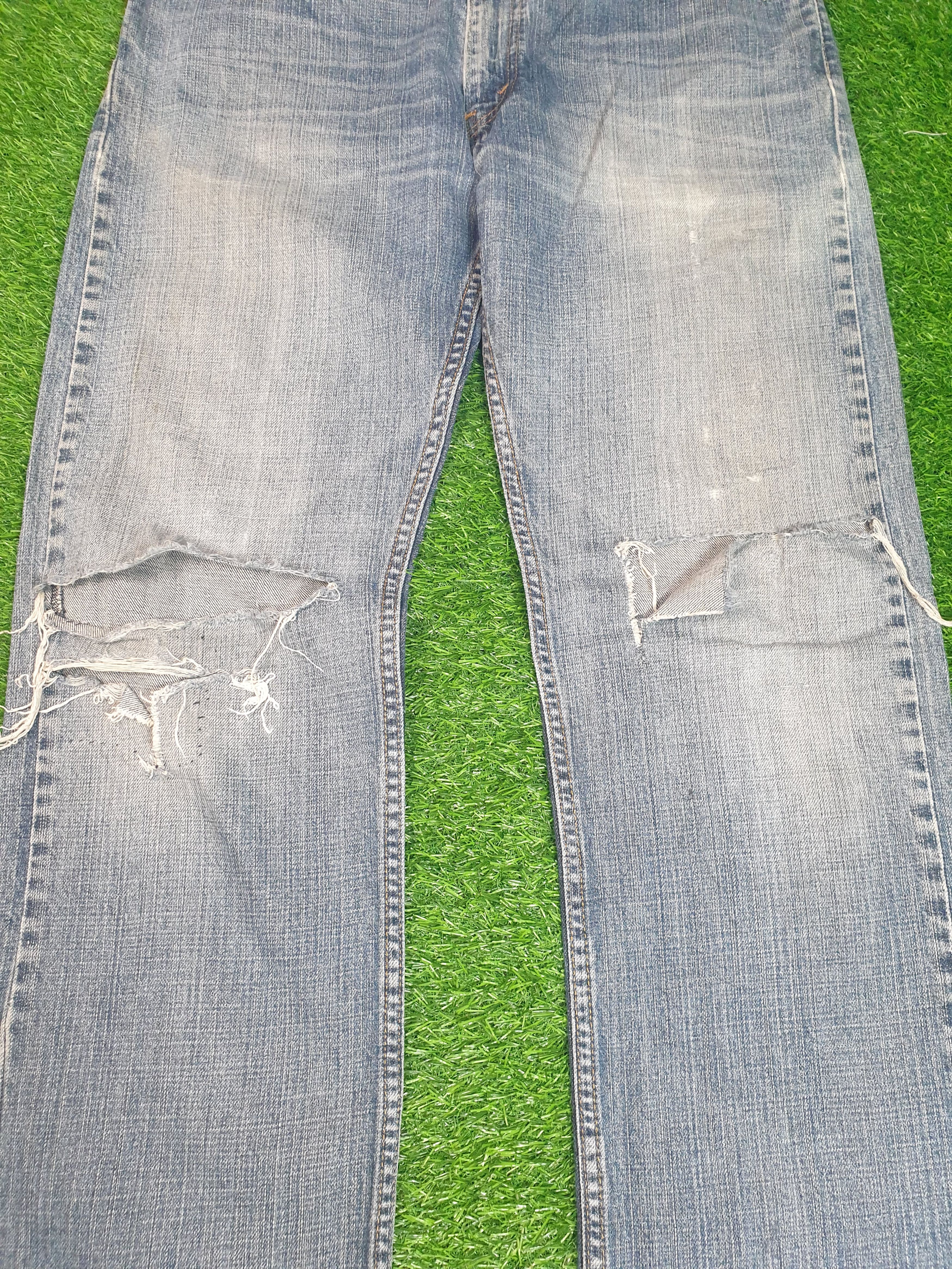 Levi's LEVIS 505 Light Wash Distressed Size 34X34 Jeans L0174 Size US 34 / EU 50 - 3 Thumbnail
