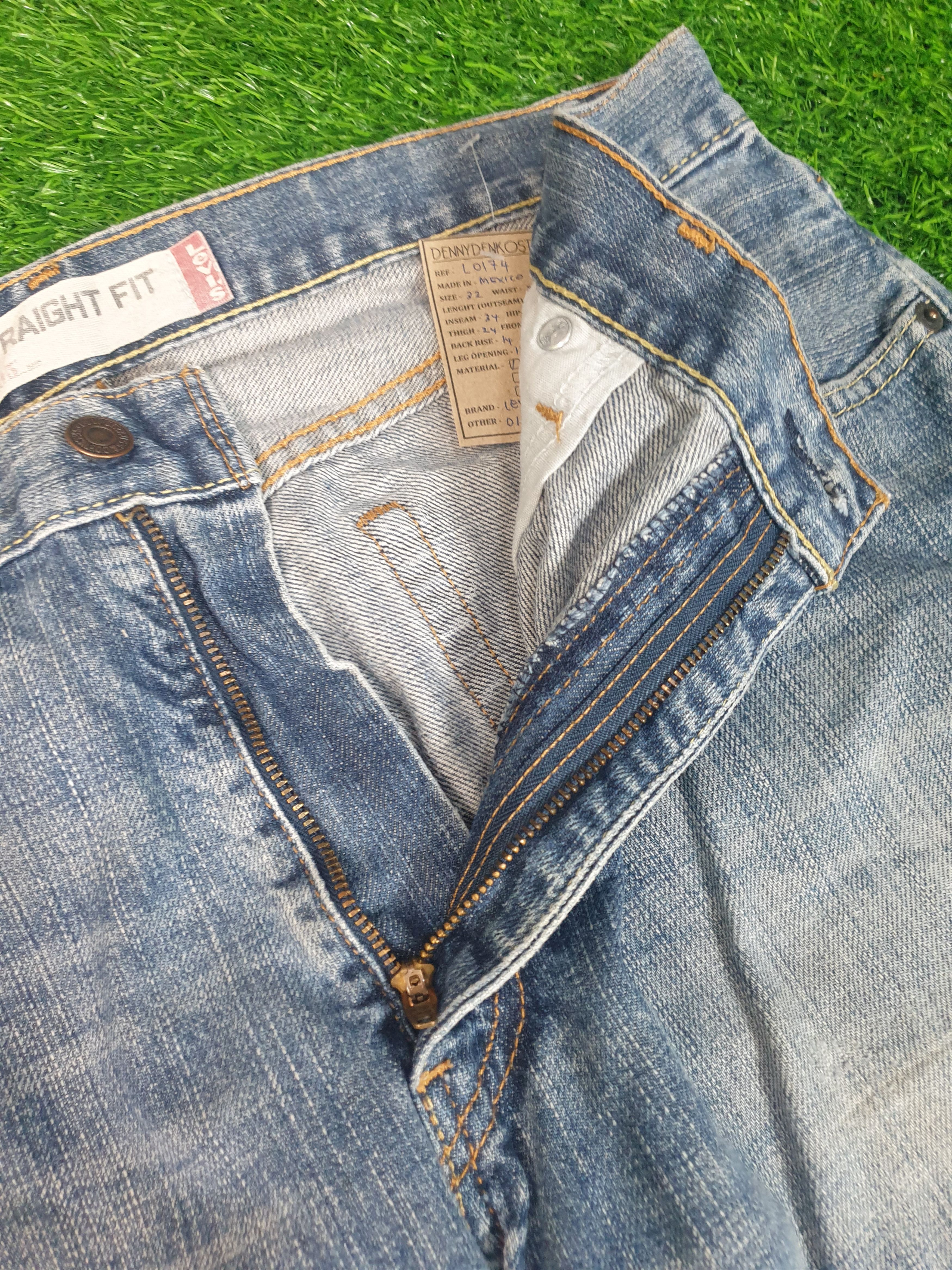 Levi's LEVIS 505 Light Wash Distressed Size 34X34 Jeans L0174 Size US 34 / EU 50 - 9 Thumbnail