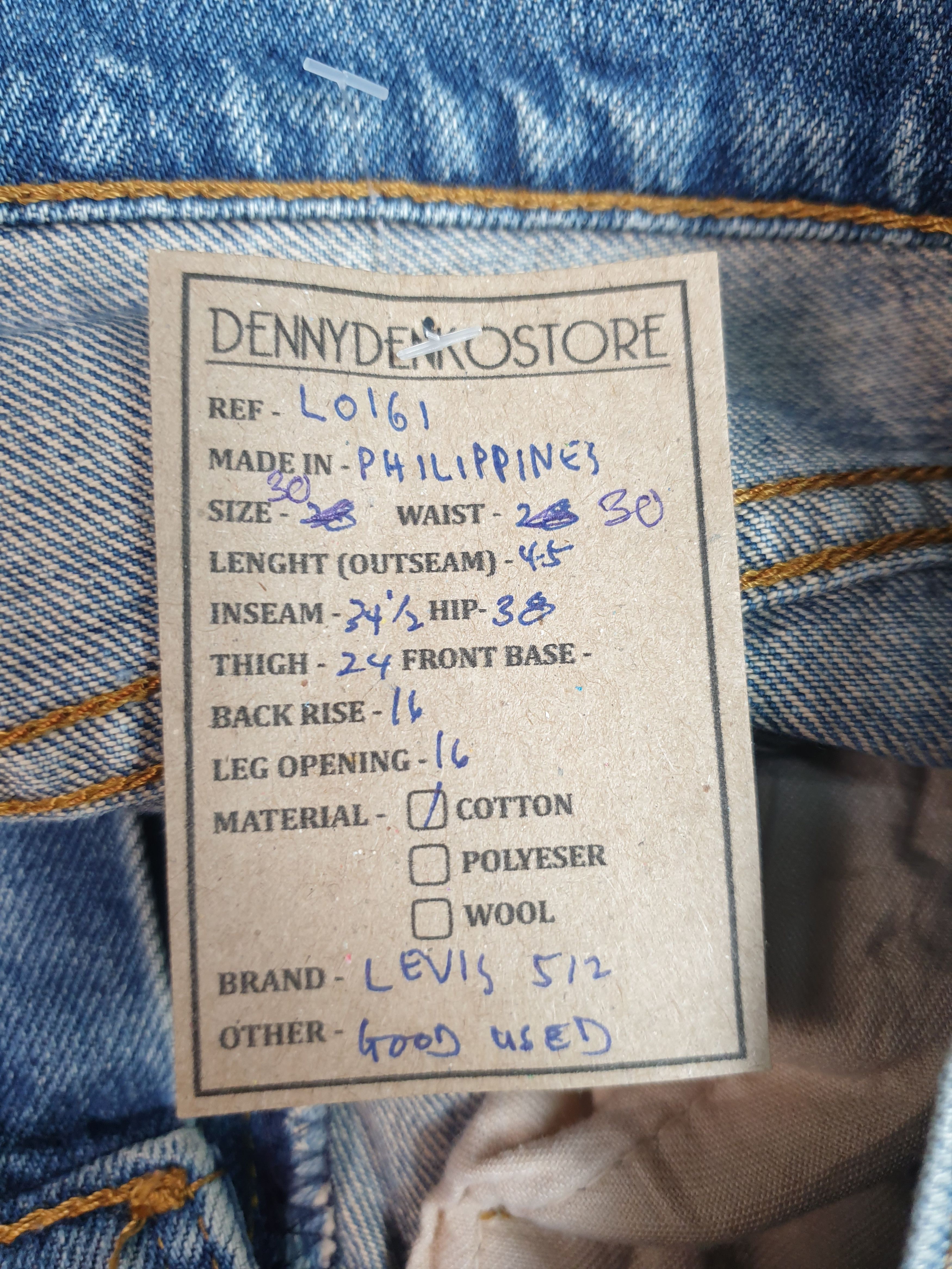 Levi's Vintage LEVIS 512 Light Wash Faded Size 30X34.5 Jeans L0161 Size US 30 / EU 46 - 12 Thumbnail