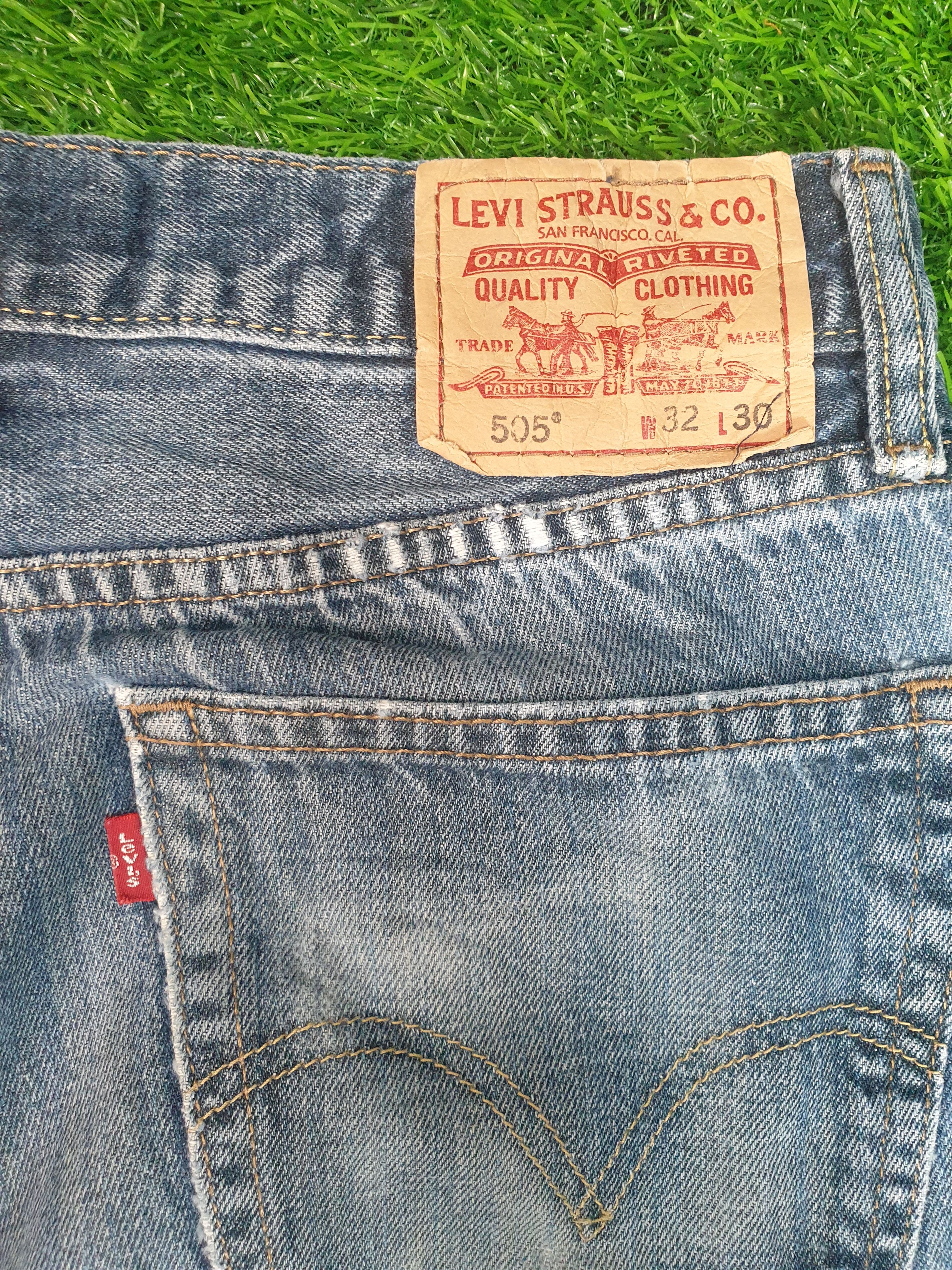 Levi's Vintage Clothing LEVIS 505 Medium Wash Distressed Size 32X29 Jeans L0175 Size US 32 / EU 48 - 10 Thumbnail