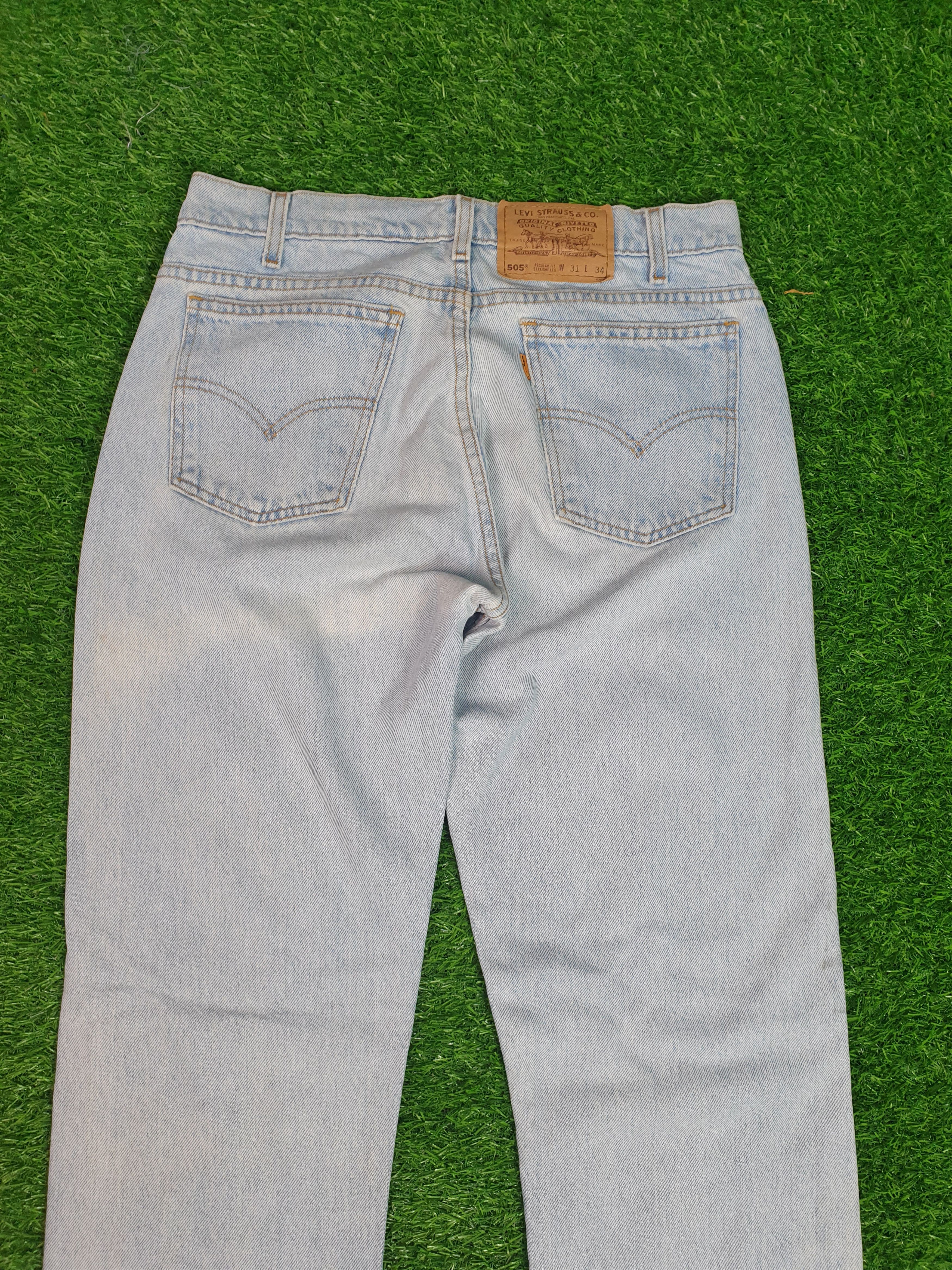 Levi's Vintage 90's LEVIS 505 Sun Faded Orange Tag 31X33 L0124 Size US 31 - 7 Thumbnail