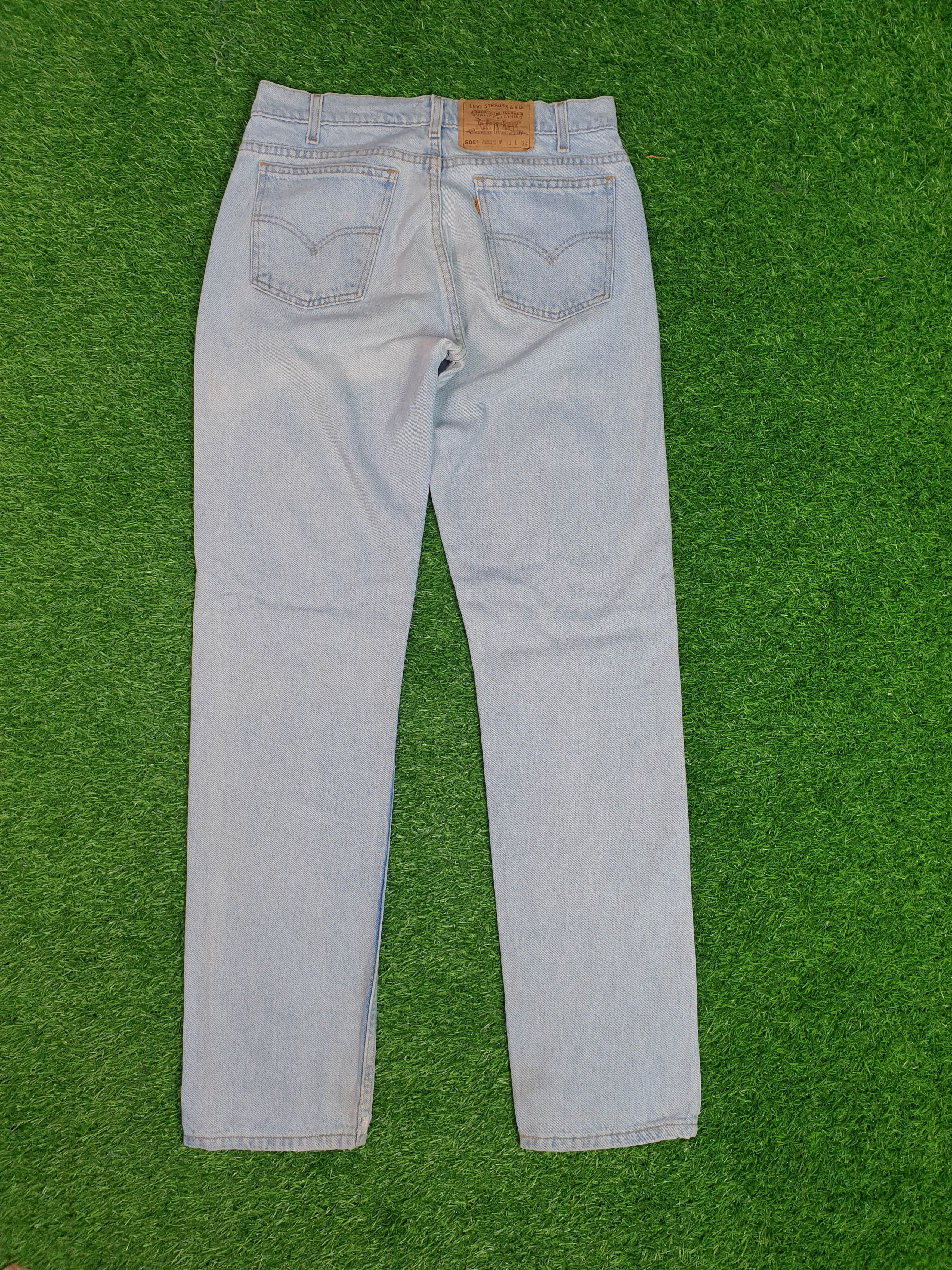 Levi's Vintage 90's LEVIS 505 Sun Faded Orange Tag 31X33 L0124 Size US 31 - 2 Thumbnail