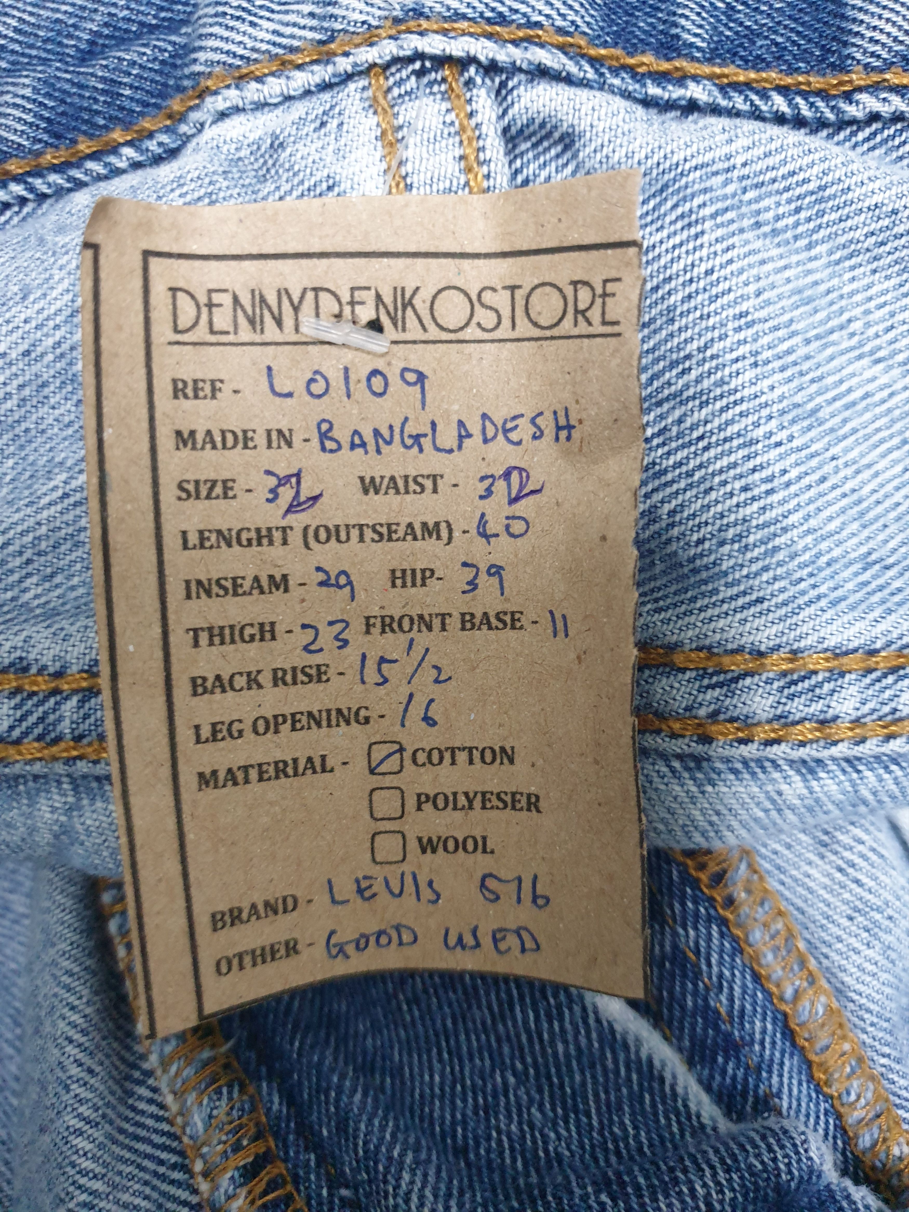 Levi's Vintage LEVIS 516 Sun Faded Distressed 32X29 Jeans L0057 Size US 32 / EU 48 - 12 Thumbnail