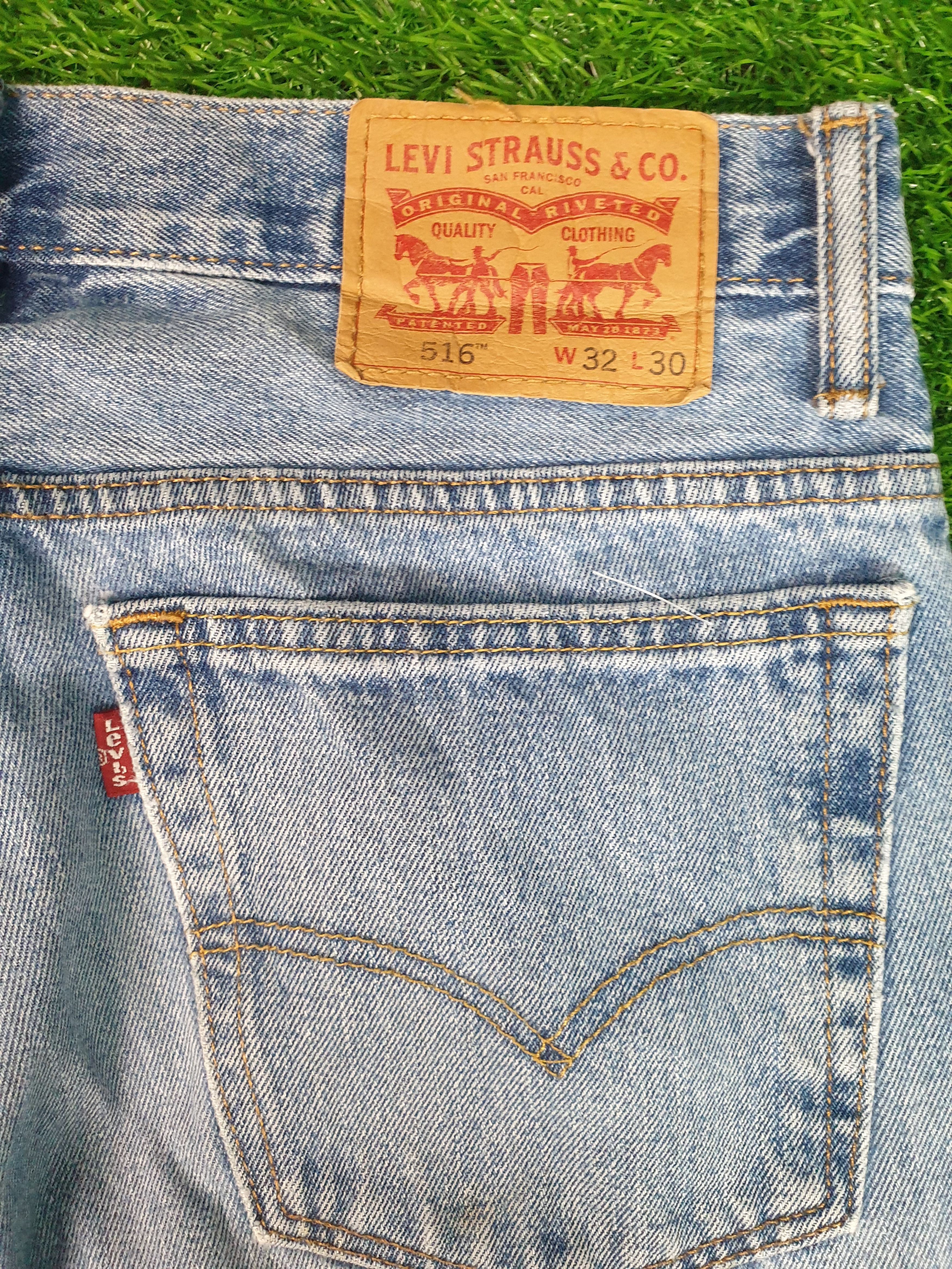 Levi's Vintage LEVIS 516 Sun Faded Distressed 32X29 Jeans L0057 Size US 32 / EU 48 - 4 Thumbnail