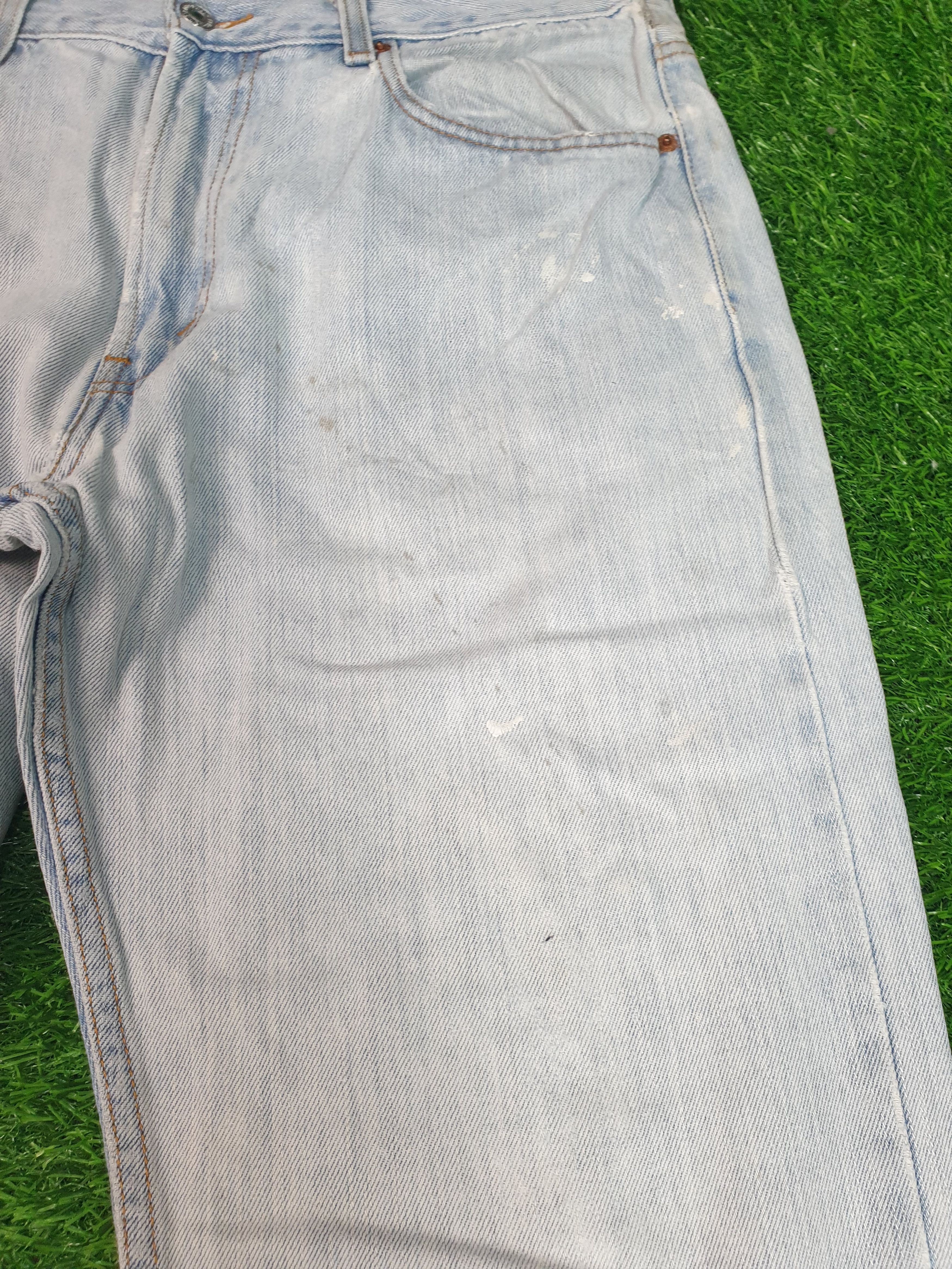 Levi's Vintage Clothing Vintage LEVIS 505 Faded Paint Effect Stain 34X31.5 L0118 Size US 34 / EU 50 - 6 Thumbnail