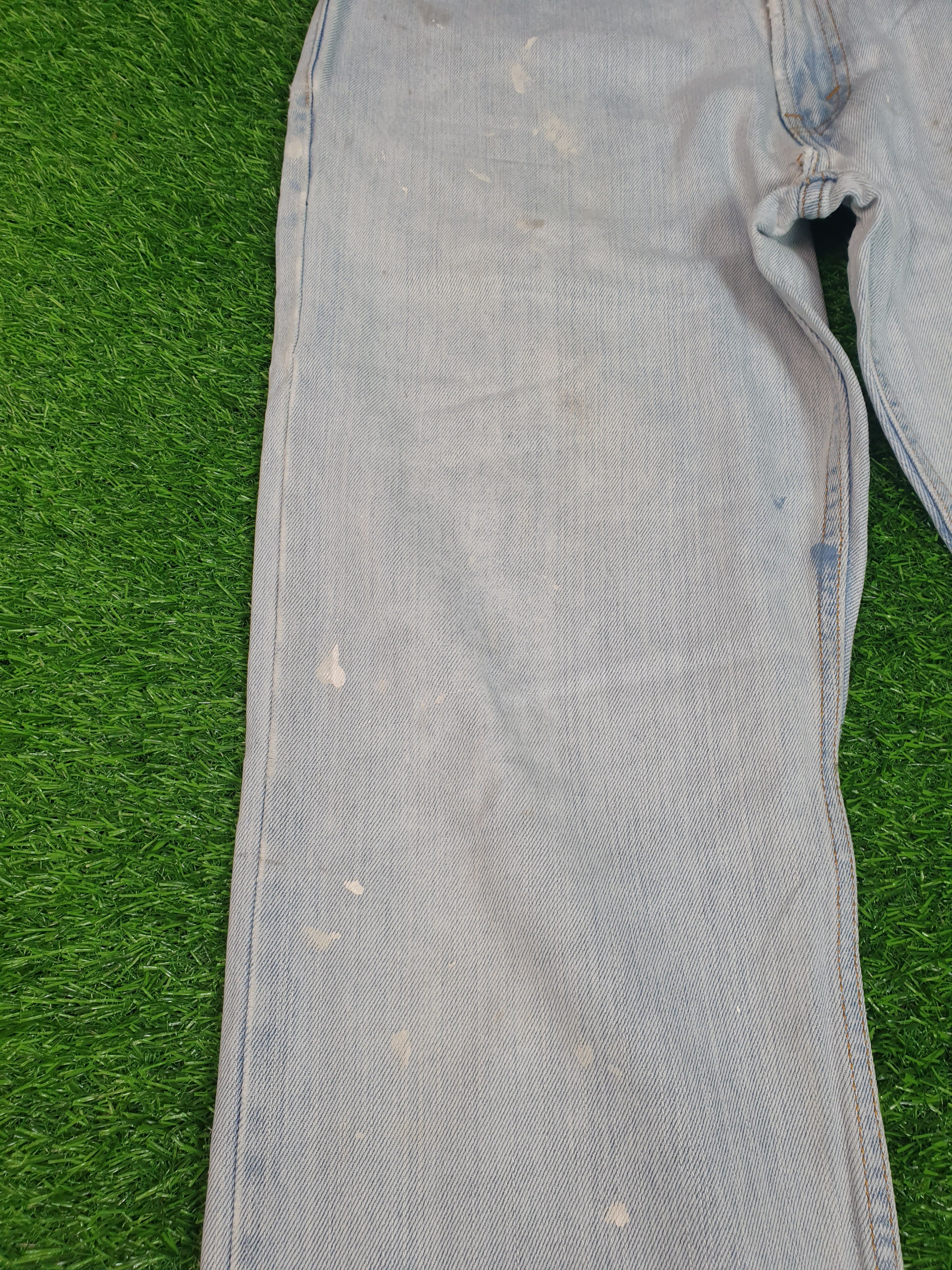 Levi's Vintage Clothing Vintage LEVIS 505 Faded Paint Effect Stain 34X31.5 L0118 Size US 34 / EU 50 - 5 Thumbnail