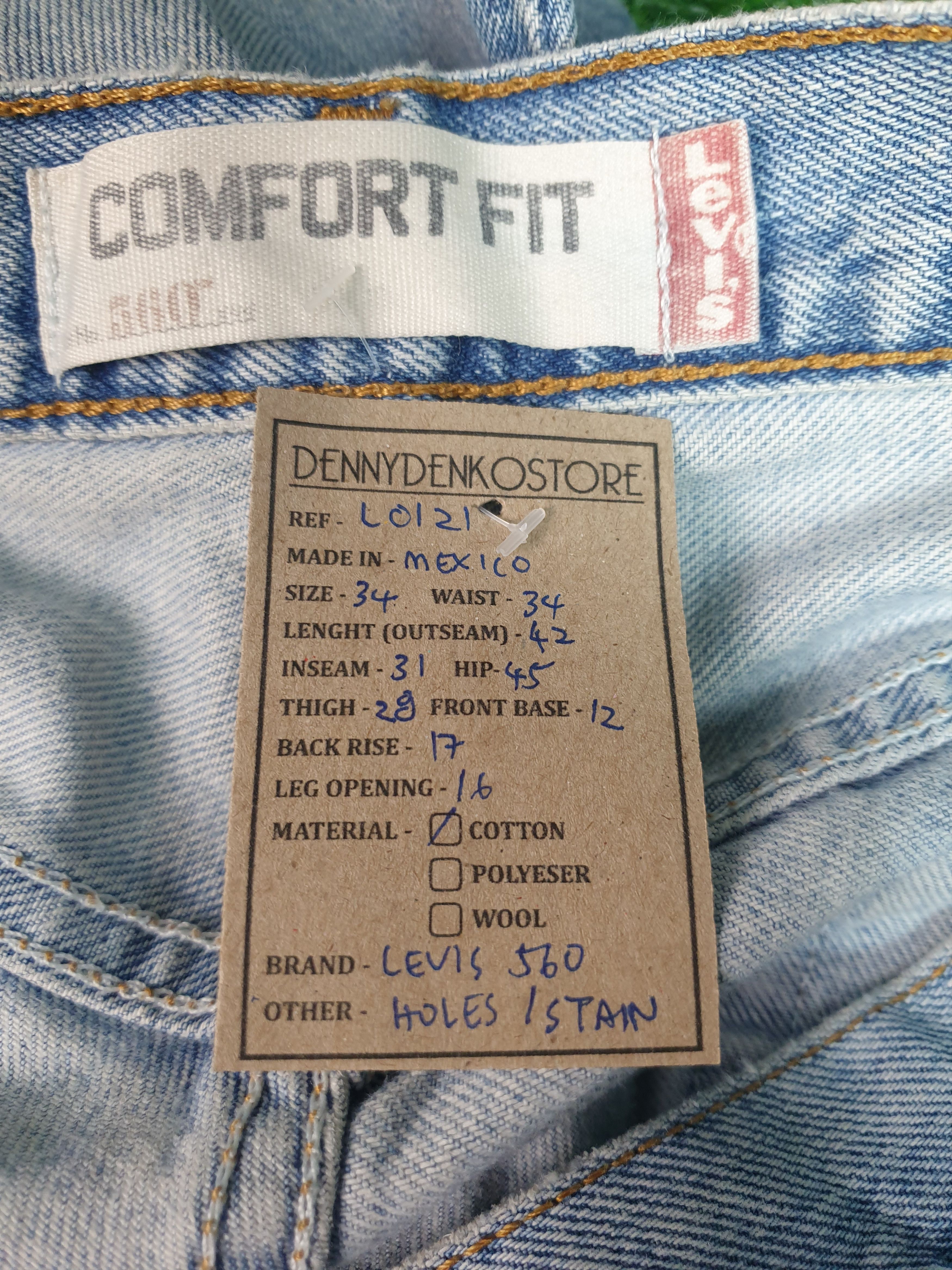 Levi's Vintage Clothing Vintage LEVIS 560 Faded Distressed Size 34X31 Jeans L0121 Size US 34 / EU 50 - 14 Thumbnail