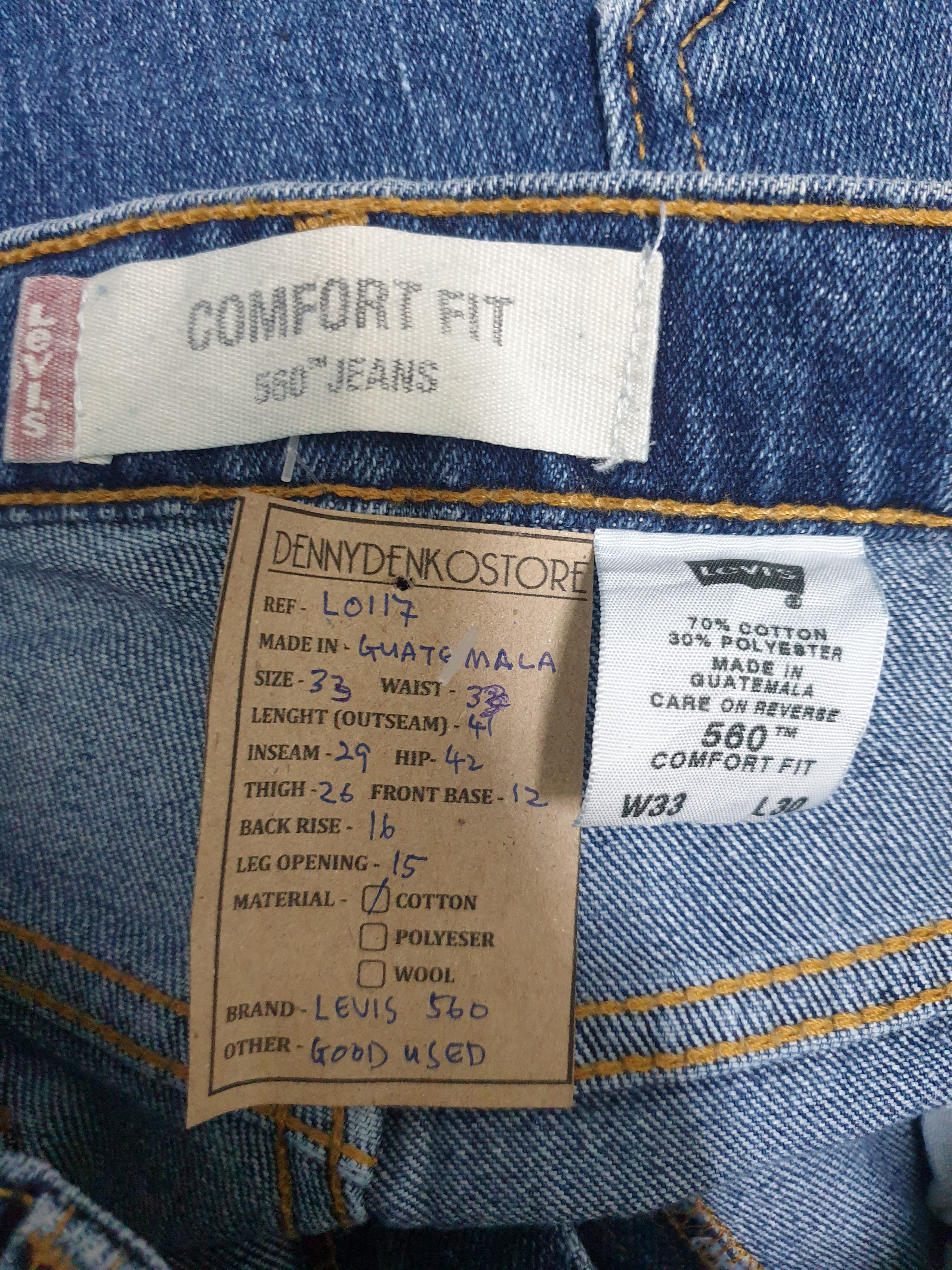 Levi's Vintage LEVIS 560 Bleach Distressed Size 33X29 Jeans L0117 Size US 32 / EU 48 - 12 Thumbnail