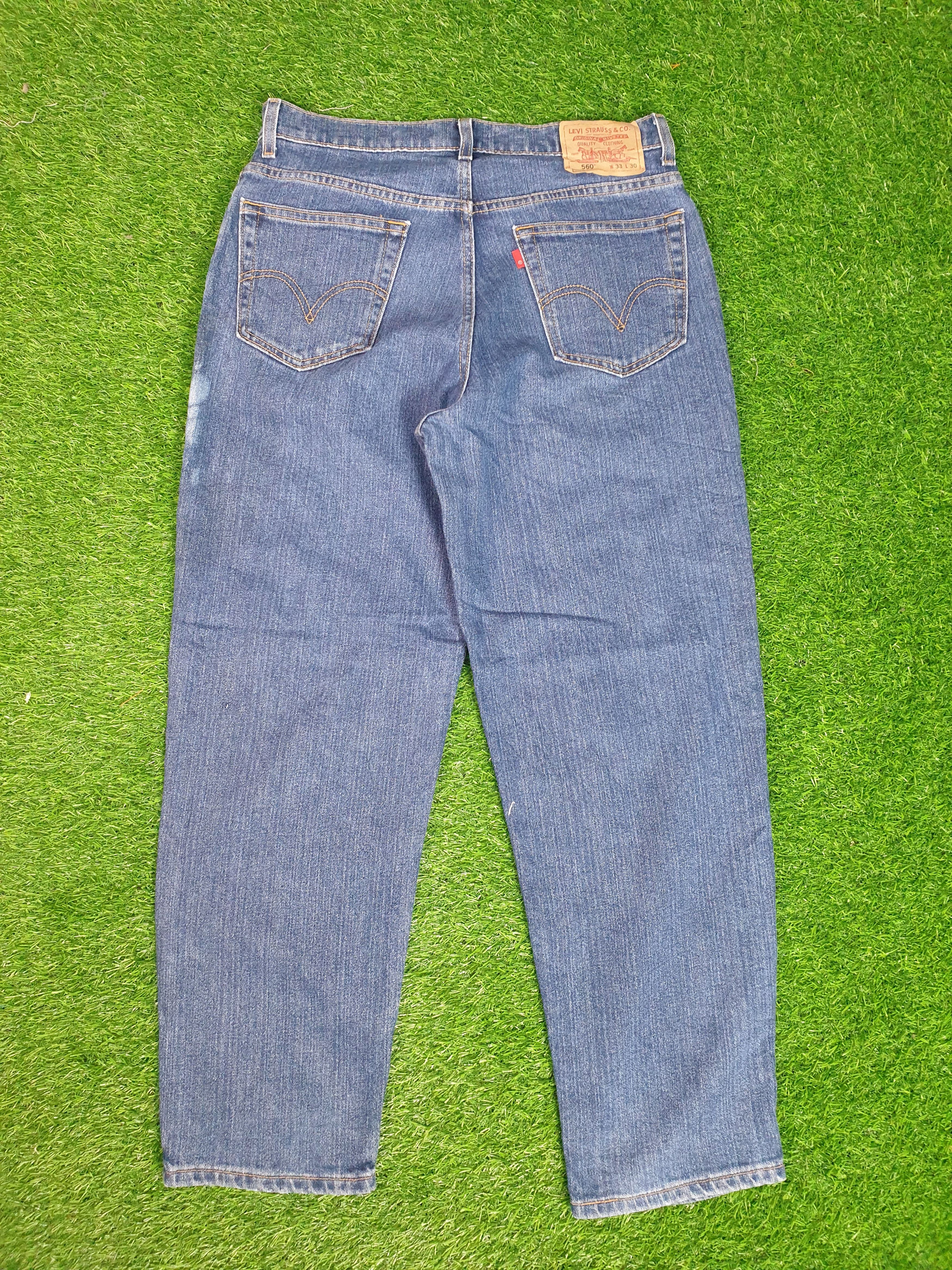 image of Levis 560 Bleach Distressed Size 33X29 Jeans L0117 in Blue, Men's