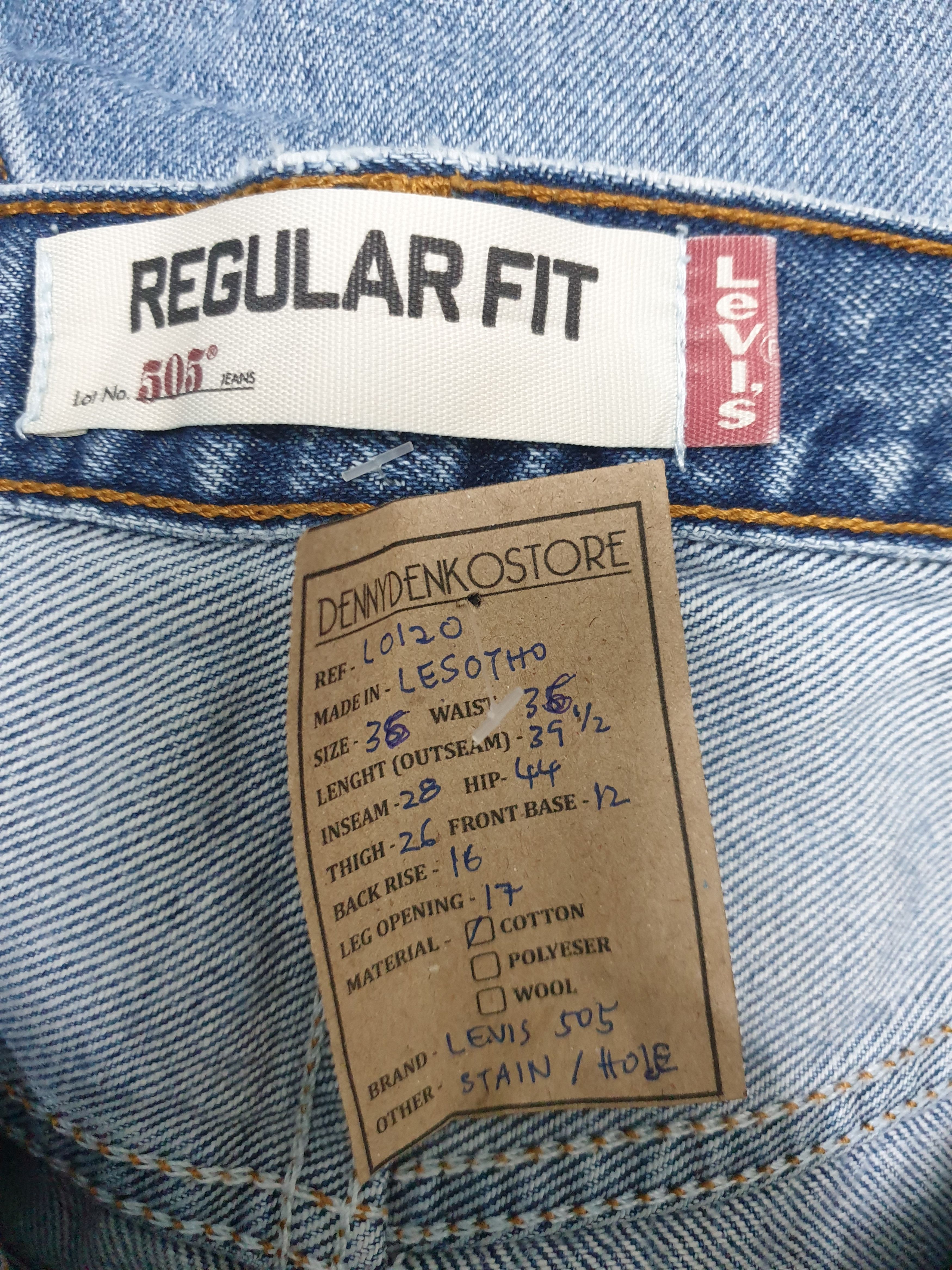 Levi's Vintage LEVIS 505 Faded Rusty Distressed 36X28 Jeans L0120 Size US 36 / EU 52 - 11 Thumbnail