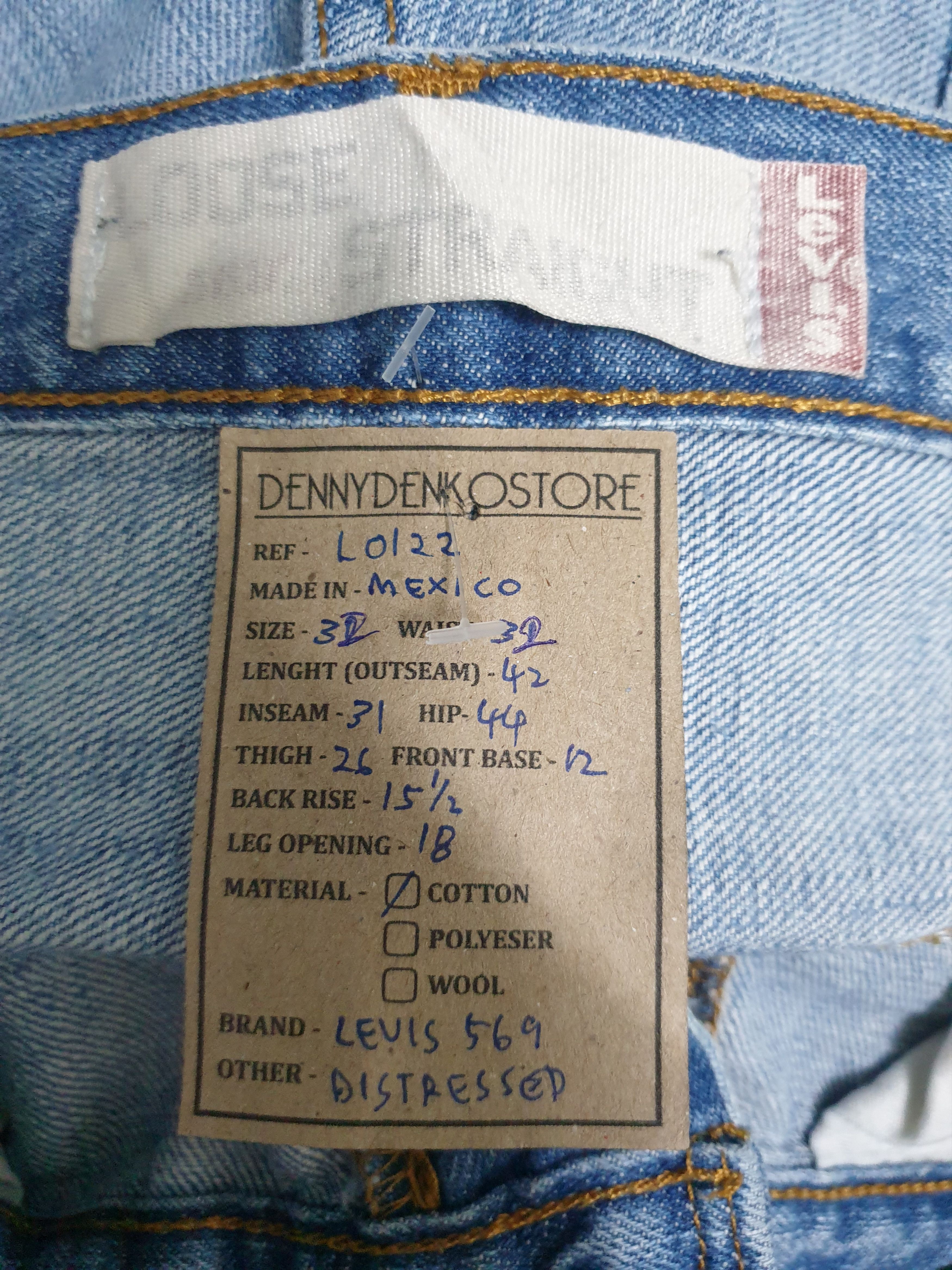 Levi's Vintage Clothing LEVIS 569 Sun Faded Distressed Size 32X31 Jeans L0122 Size US 32 / EU 48 - 13 Thumbnail