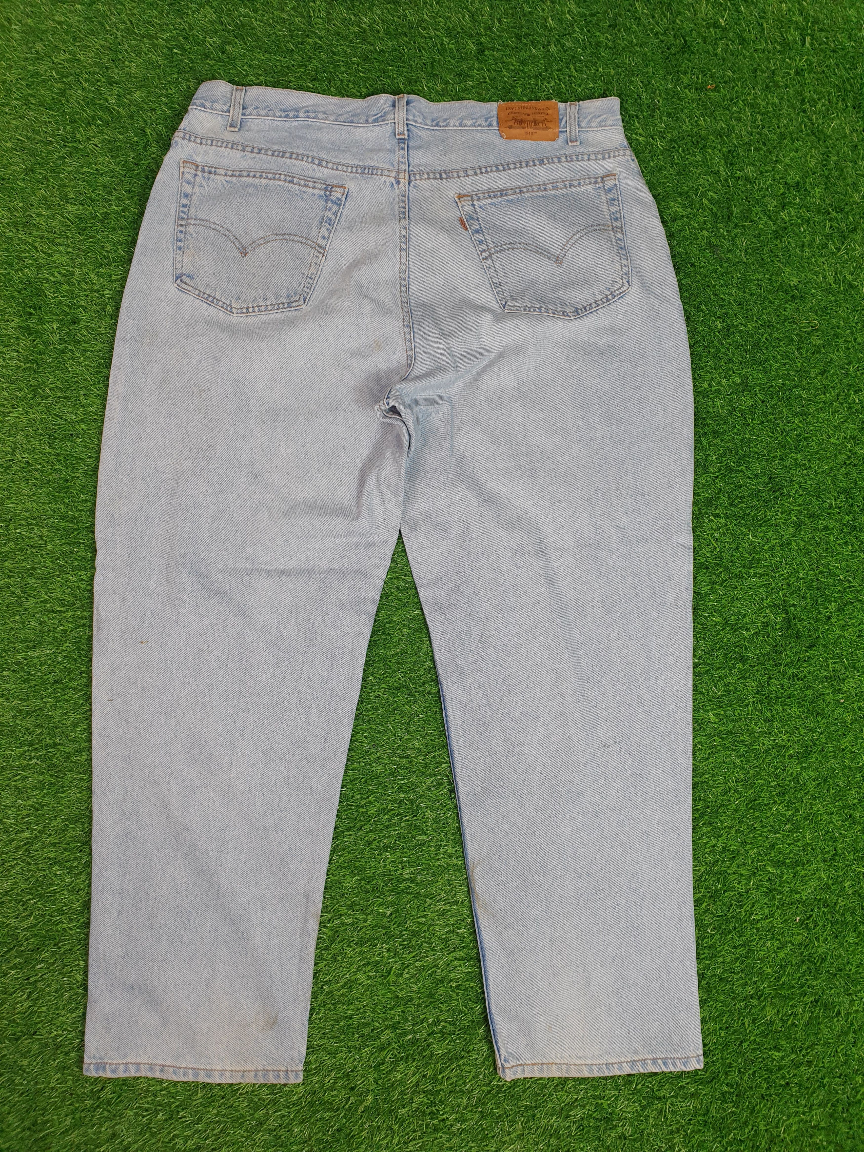 Levi's Vintage 90's LEVIS 545 Faded Light Blue 42X31 Jeans L0127 Size US 42 / EU 58 - 2 Thumbnail