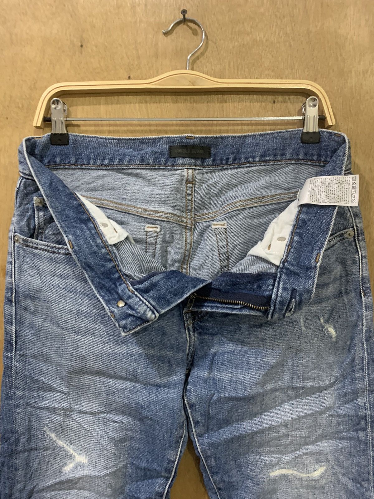 Japanese Brand × Undercover × Uniqlo UNIQLO UNDERCOVER INSPIRED STONEWASH DISTRESSED DENIM JEANS Size US 33 - 16 Thumbnail