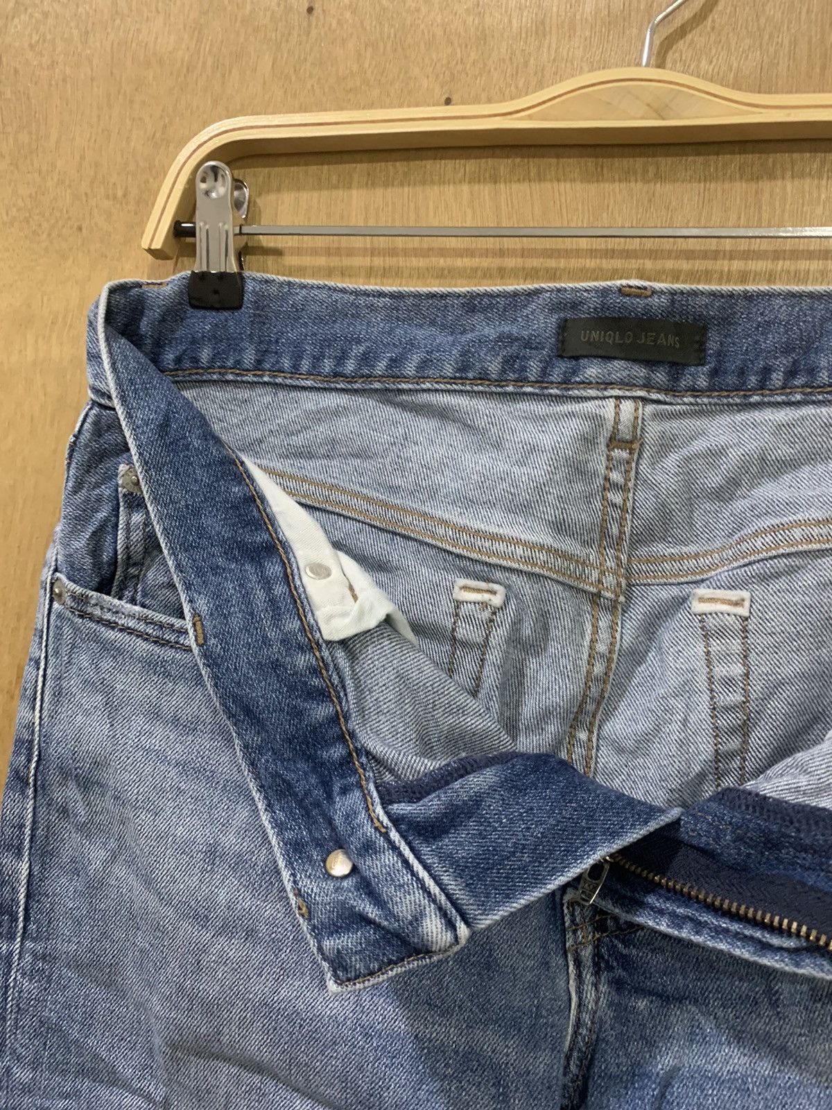 Japanese Brand × Undercover × Uniqlo UNIQLO UNDERCOVER INSPIRED STONEWASH DISTRESSED DENIM JEANS Size US 33 - 17 Thumbnail