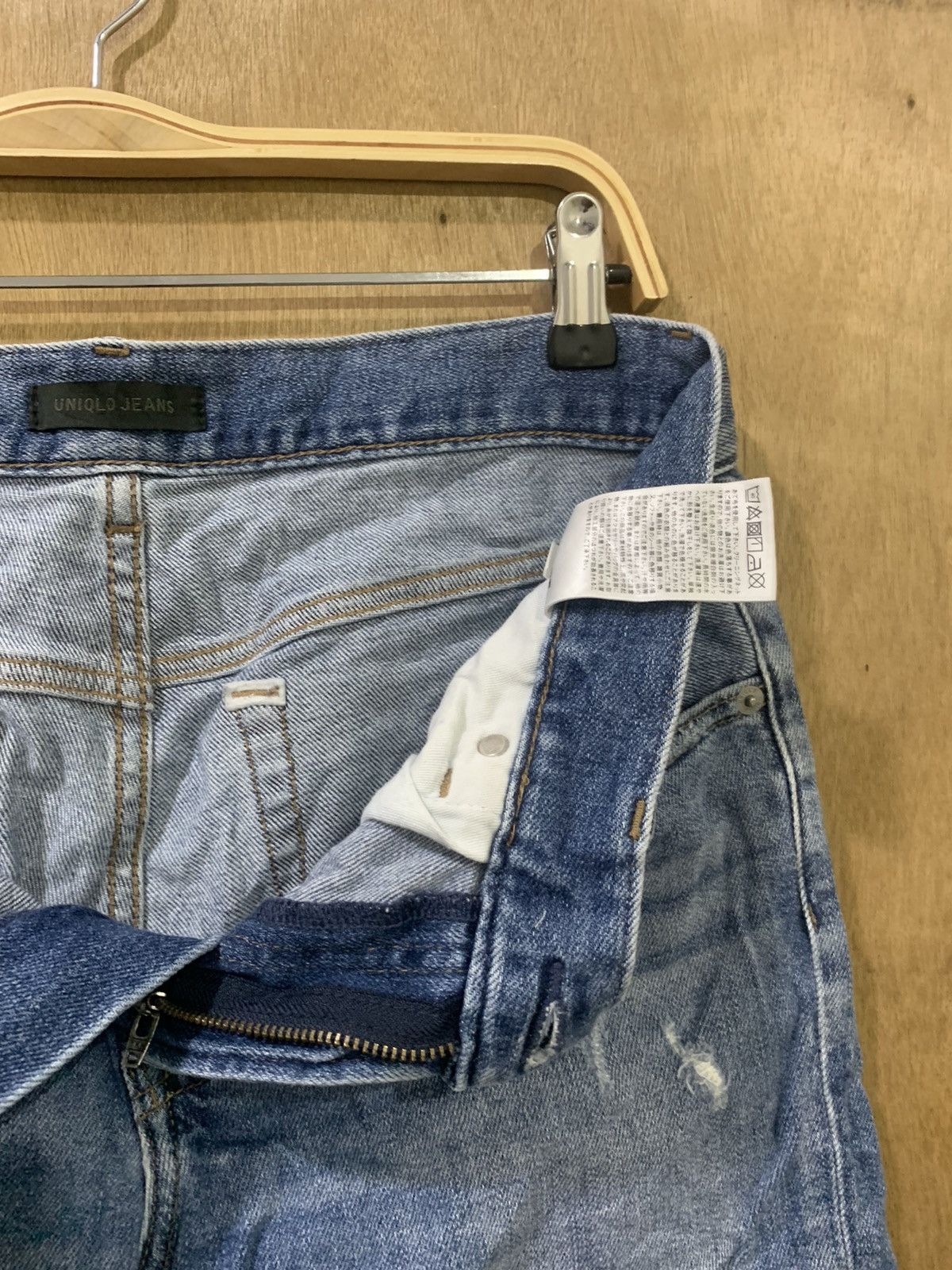Japanese Brand × Undercover × Uniqlo UNIQLO UNDERCOVER INSPIRED STONEWASH DISTRESSED DENIM JEANS Size US 33 - 18 Thumbnail
