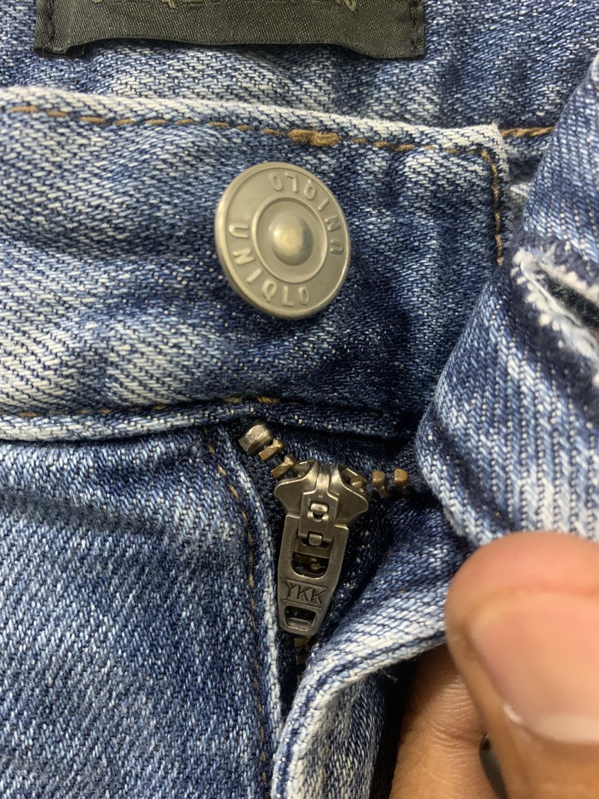 Japanese Brand × Undercover × Uniqlo UNIQLO UNDERCOVER INSPIRED STONEWASH DISTRESSED DENIM JEANS Size US 33 - 11 Thumbnail