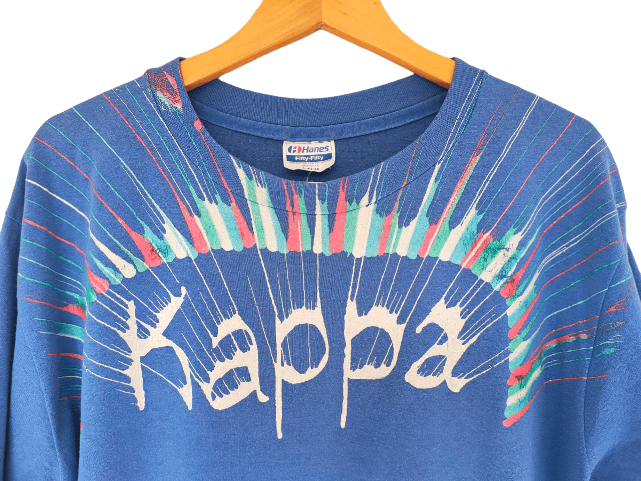 Vintage ❎ 80s Vintage Kappa T, Hanes Tag Size US M / EU 48-50 / 2 - 3 Thumbnail