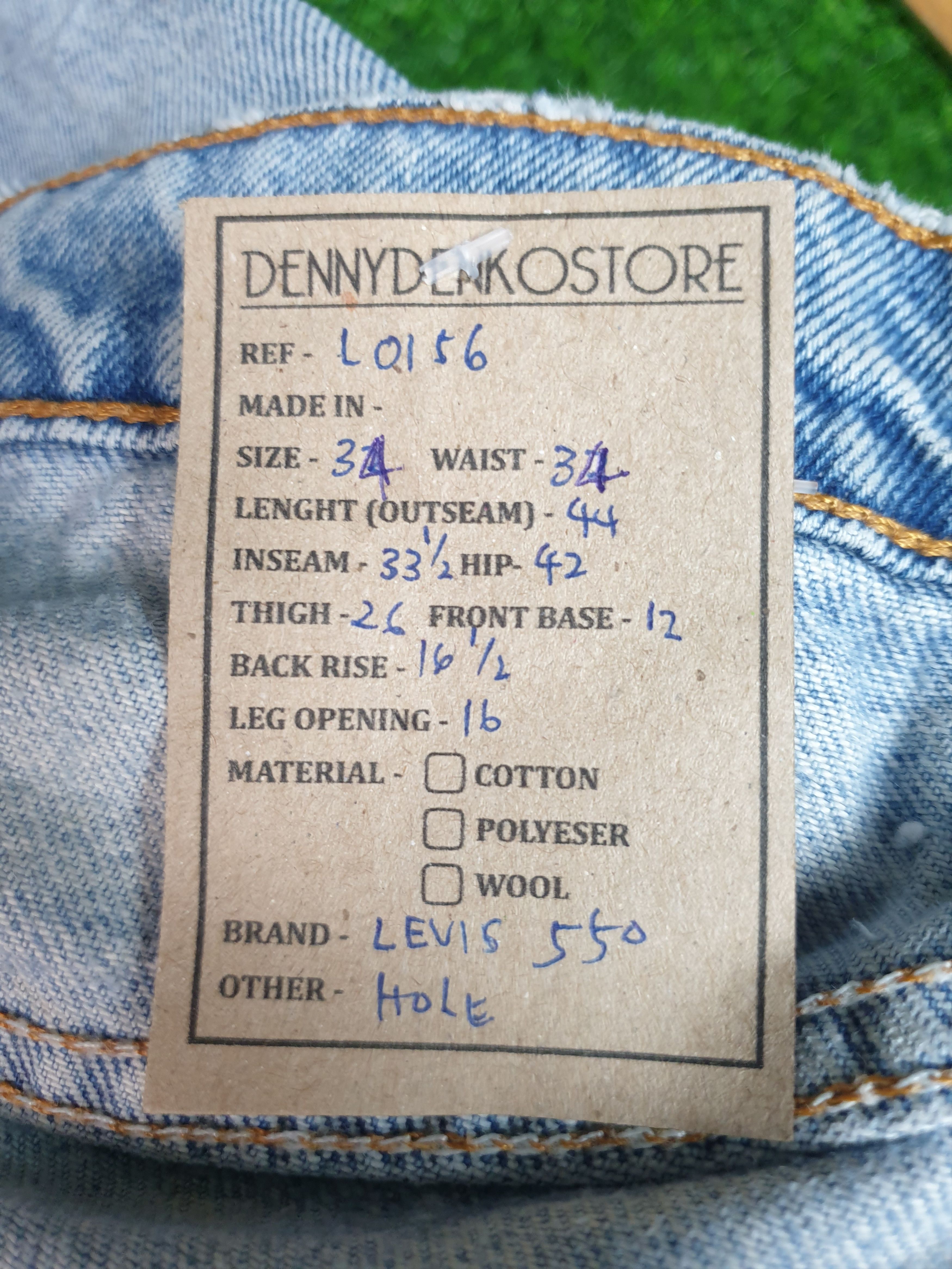 Levi's Vintage LEVIS 550 Light Wash Faded Size 33X33.5 Jeans L0156 Size US 33 - 14 Thumbnail