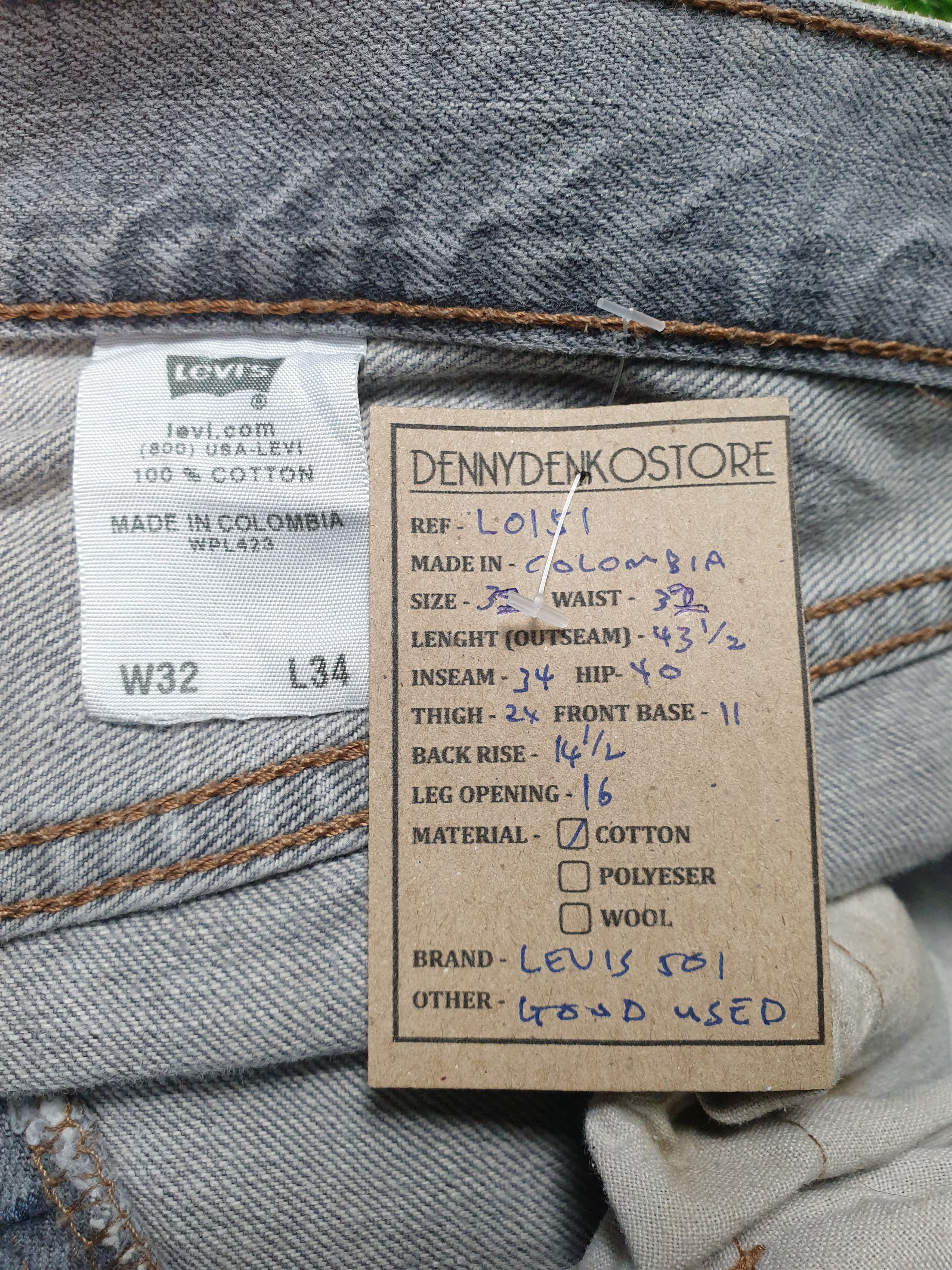 Levi's Vintage LEVIS 501 Patchwork Faded Black 32X24 Jeans L0151 Size US 32 / EU 48 - 14 Thumbnail