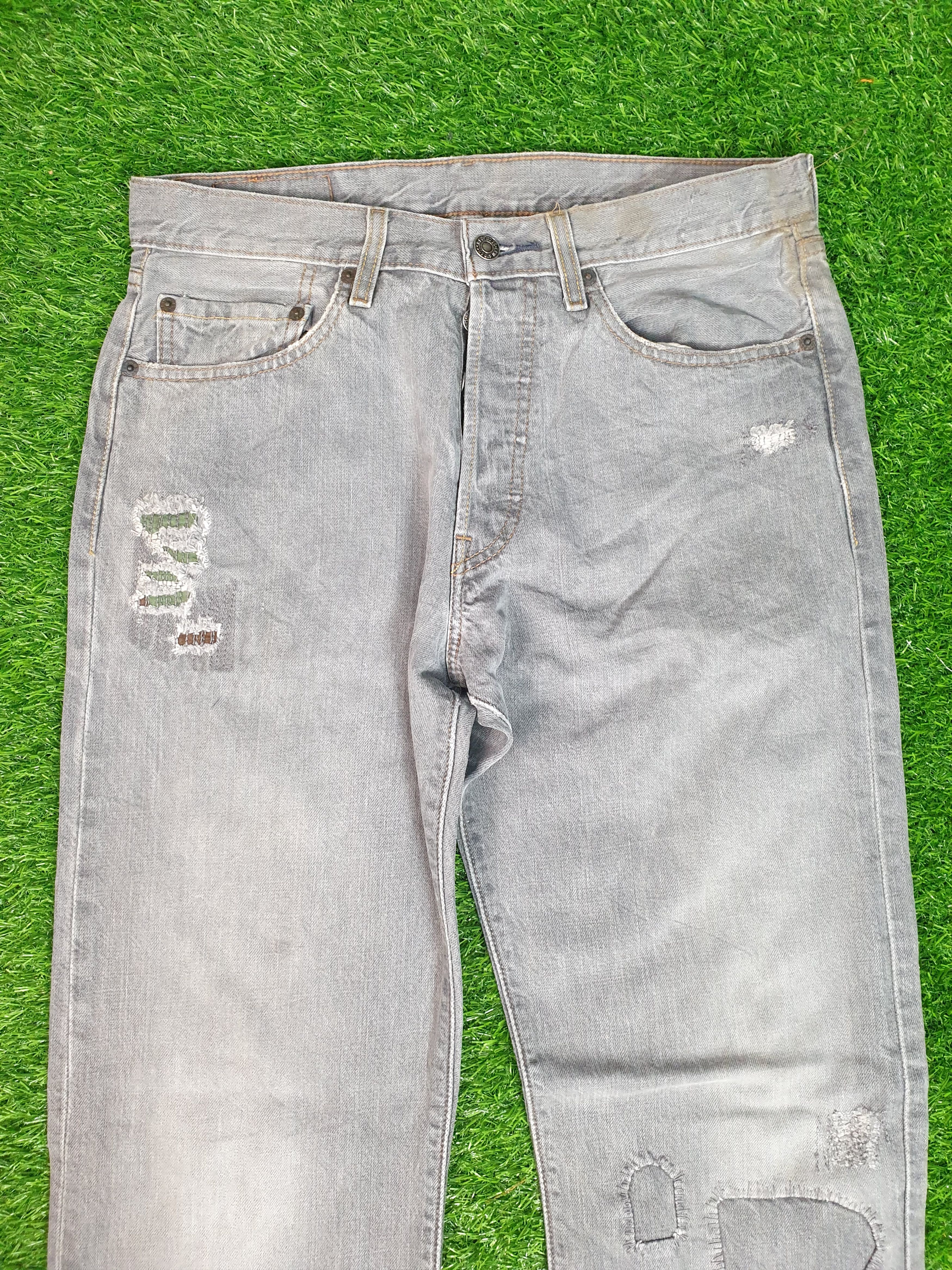 Levi's Vintage LEVIS 501 Patchwork Faded Black 32X24 Jeans L0151 Size US 32 / EU 48 - 5 Thumbnail