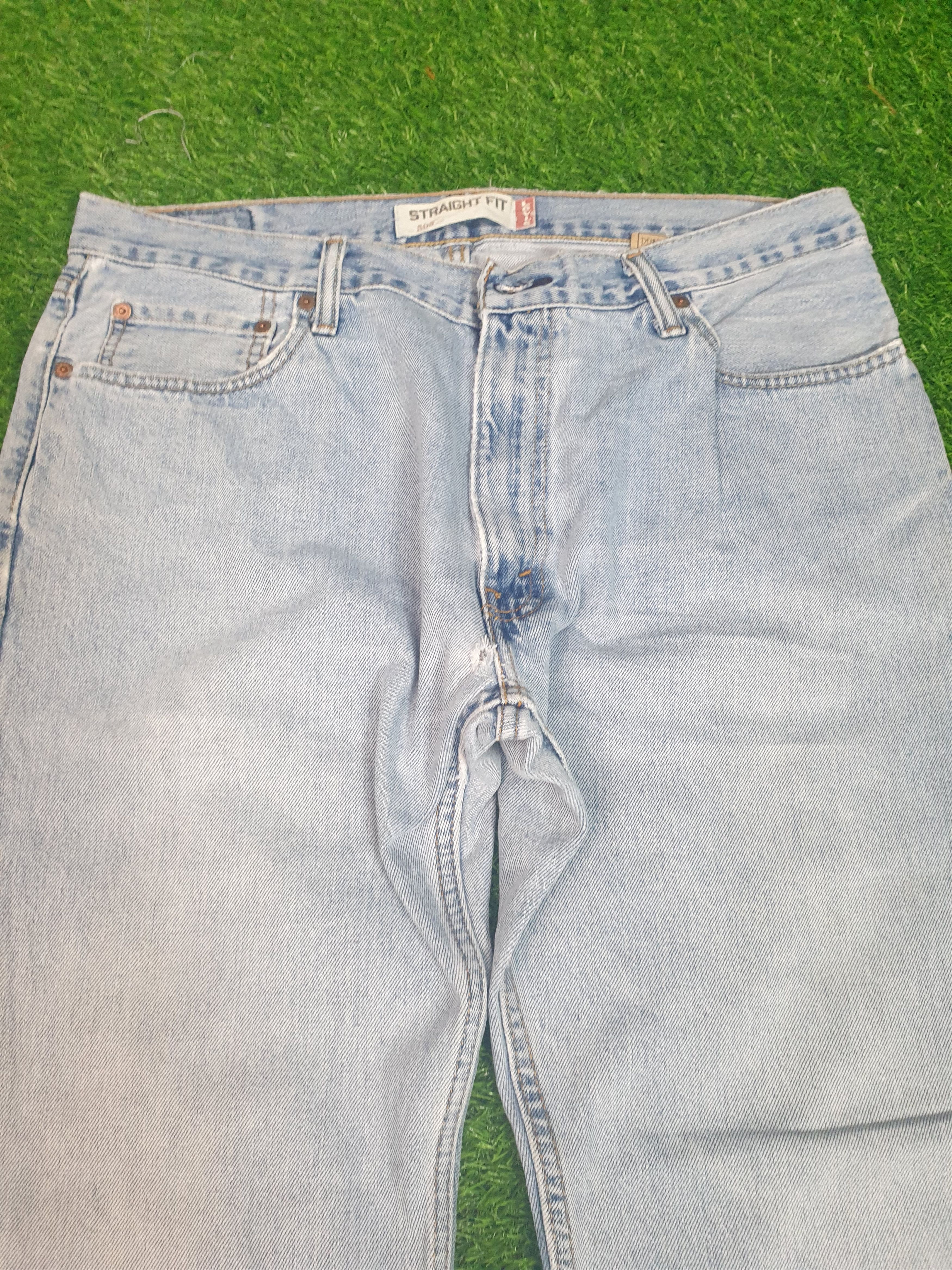 Levi's Vintage LEVIS 505 Sun Faded Light Blue Size 36X31 L0078 Size US 36 / EU 52 - 3 Thumbnail