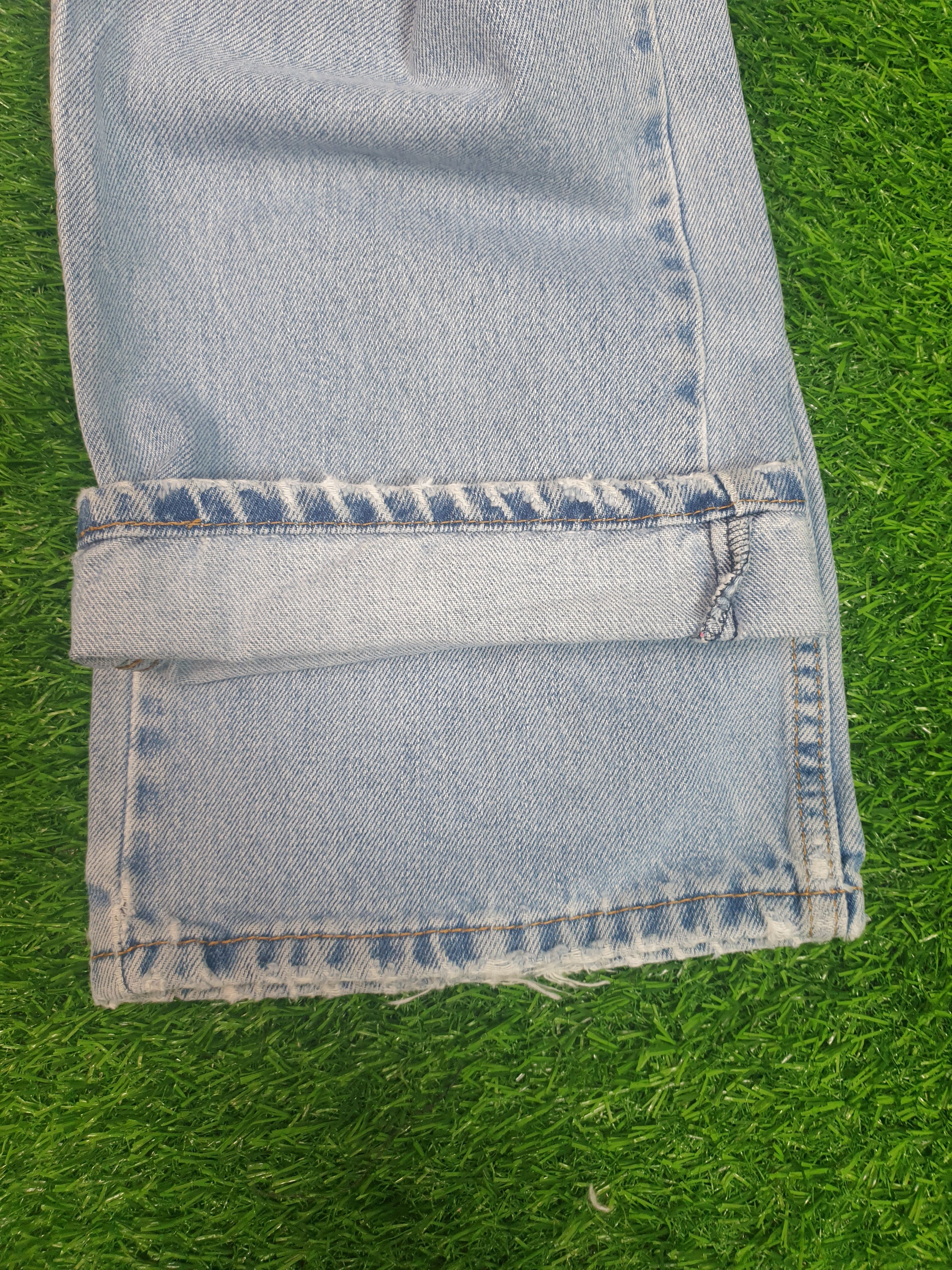 Levi's Vintage LEVIS 505 Sun Faded Light Blue Size 36X31 L0078 Size US 36 / EU 52 - 4 Thumbnail